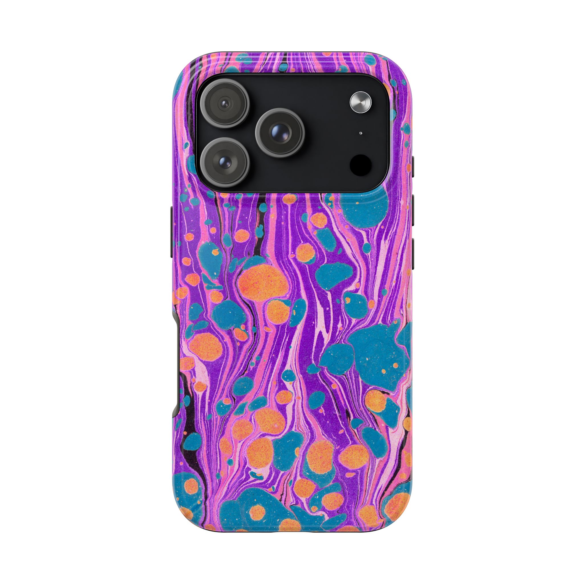 Marbled Phone Case - Purple, Orange & Blue - Image 98