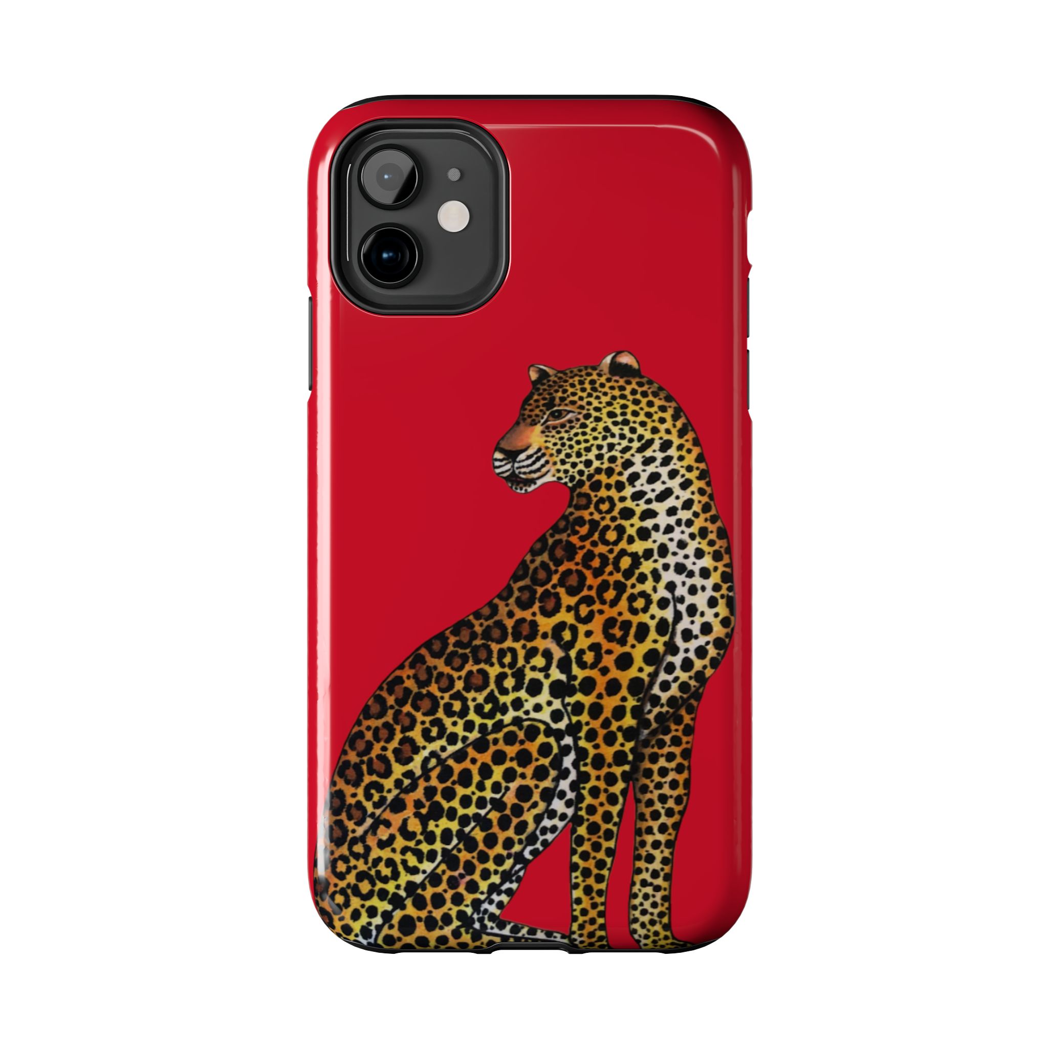 Leopard Phone Case - Red - Image 2