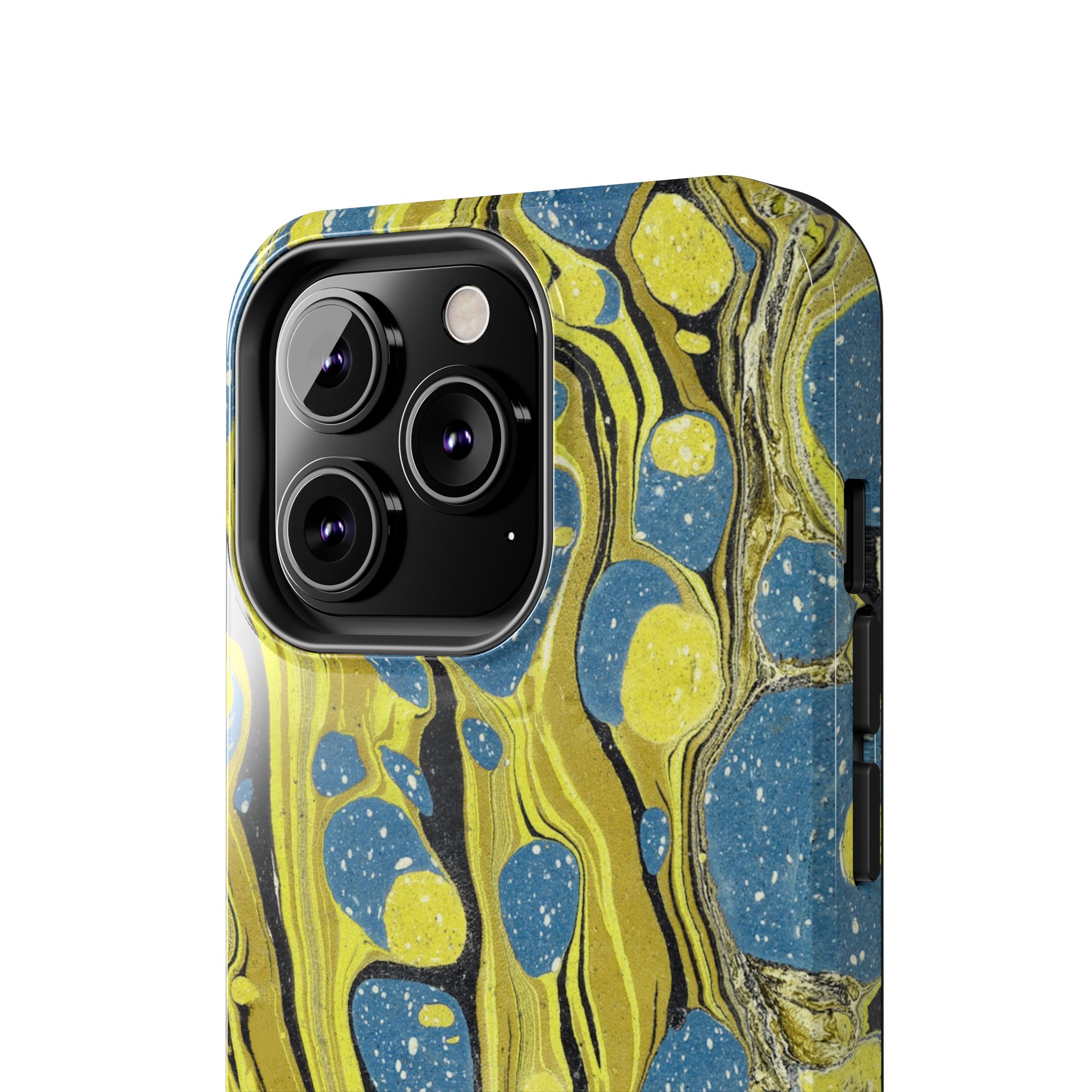 Marbled Phone Case - Citrine and Blue - Image 40