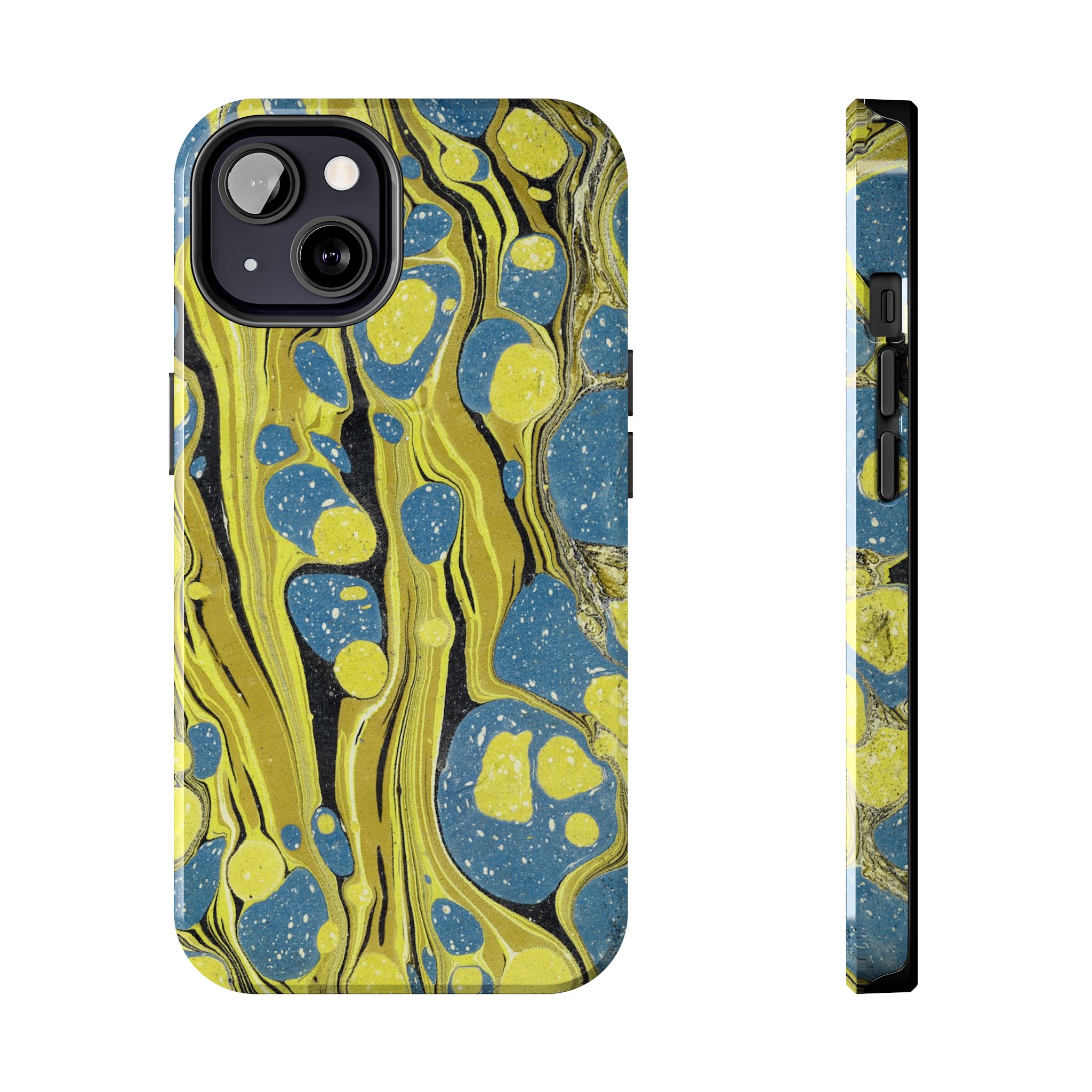 Marbled Phone Case - Citrine and Blue - Image 29