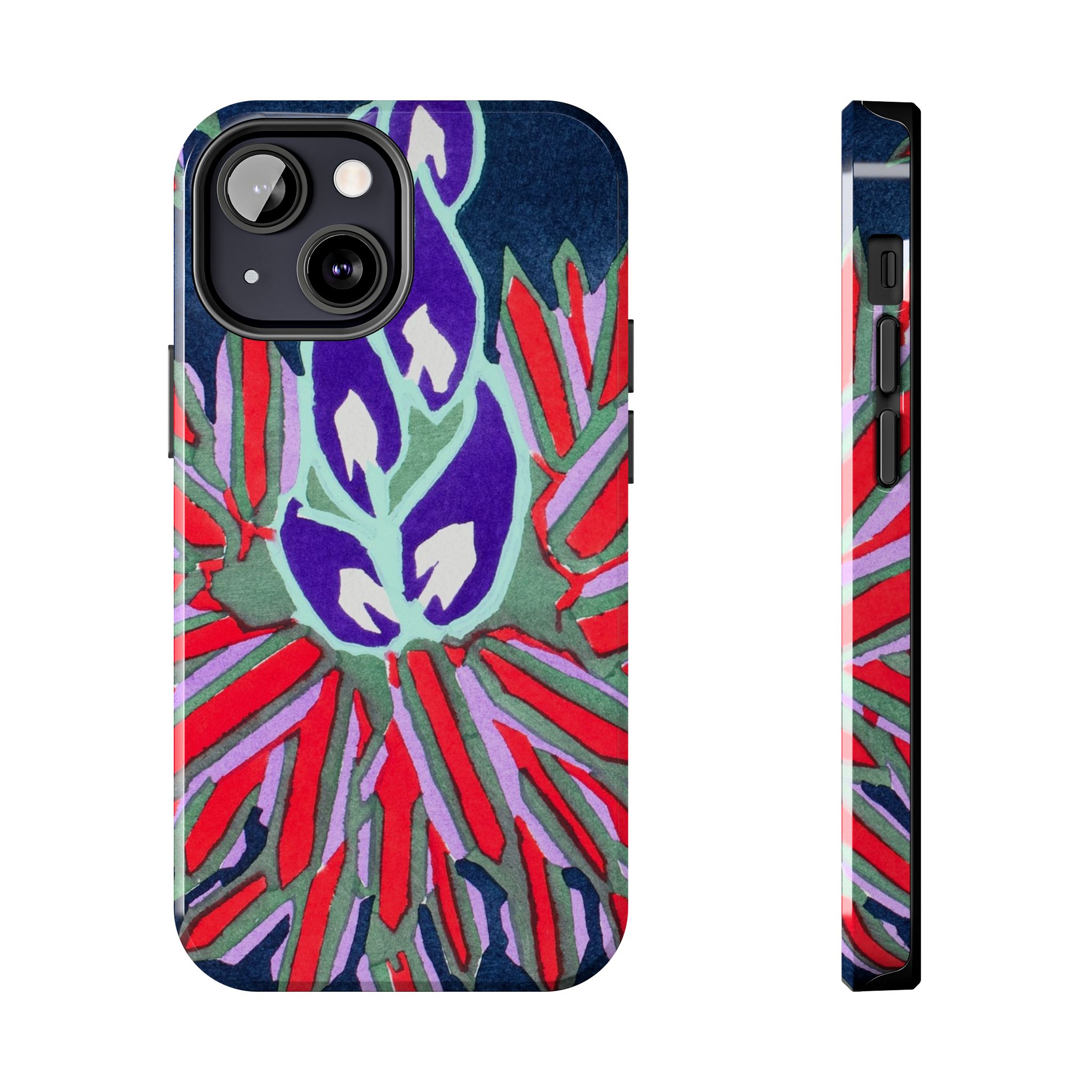 Red & Pink Abstract Phone Case - Image 33