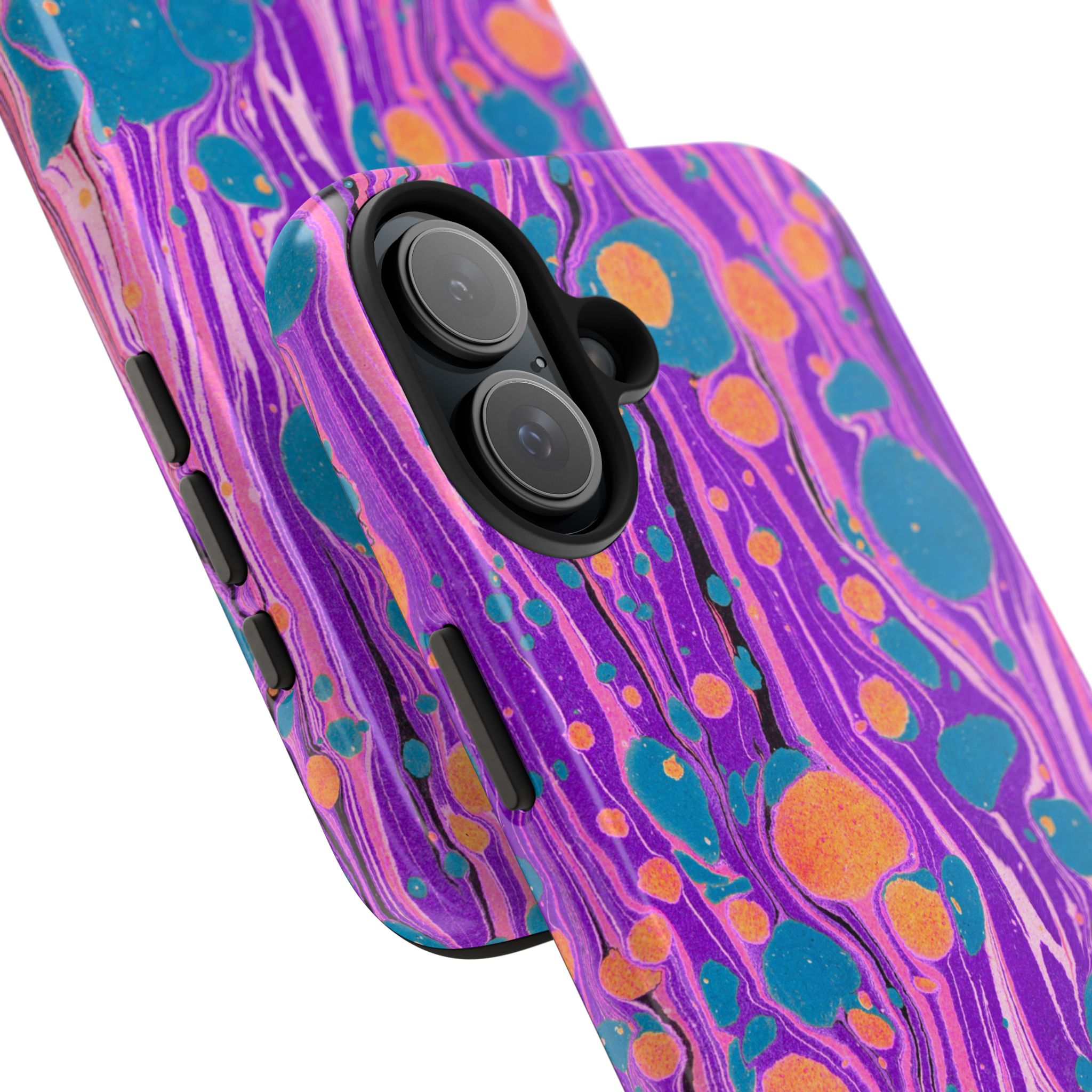 Marbled Phone Case - Purple, Orange & Blue - Image 79