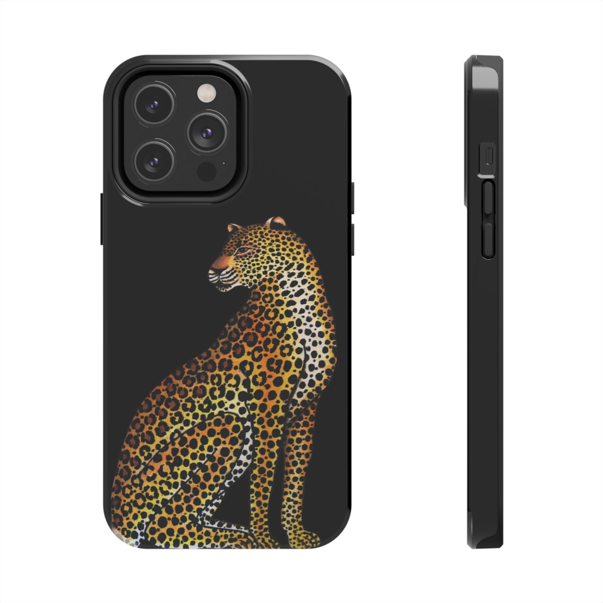 Leopard Phone Case - Black - Image 49