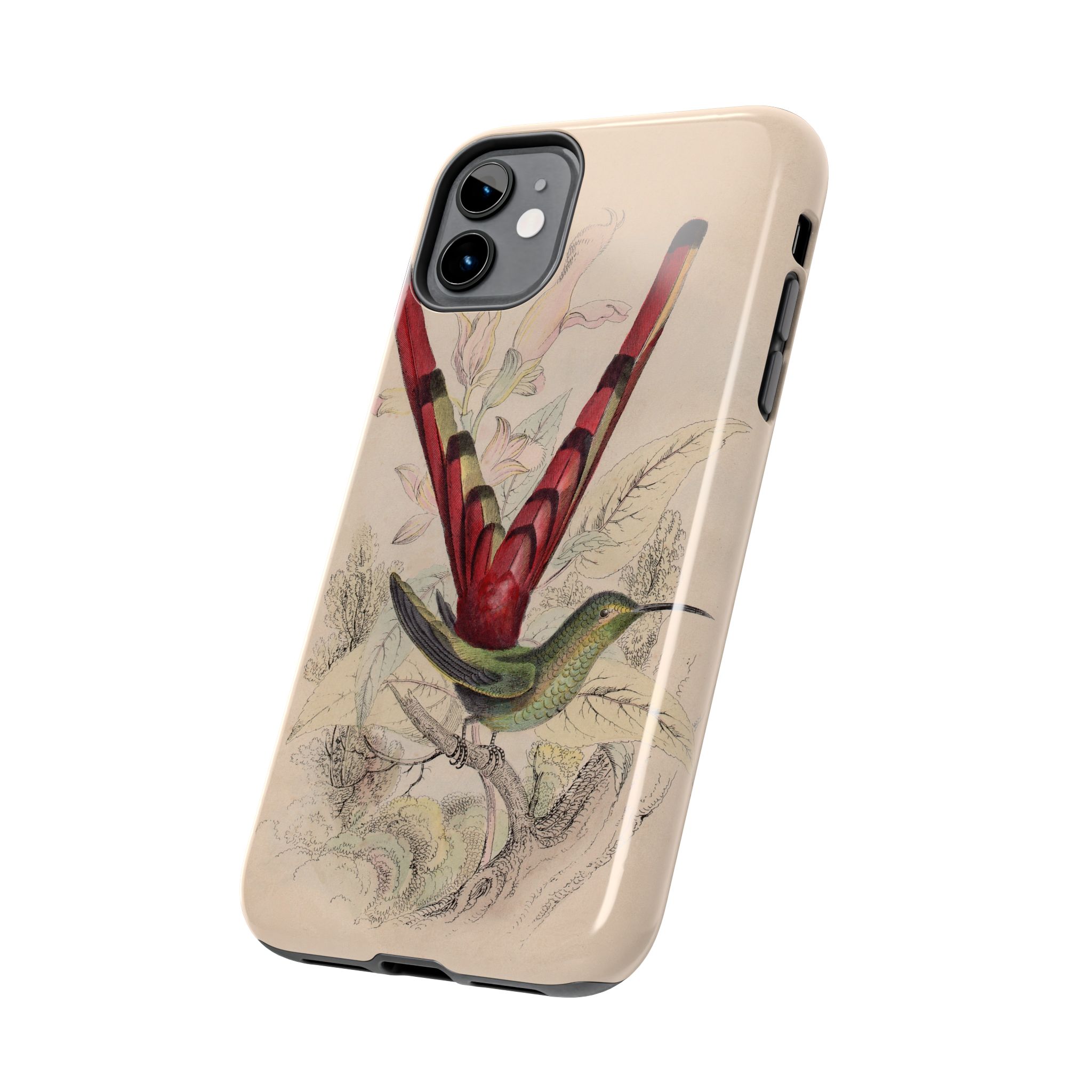 Red Tailed Hummingbird Phone Case - Image 3