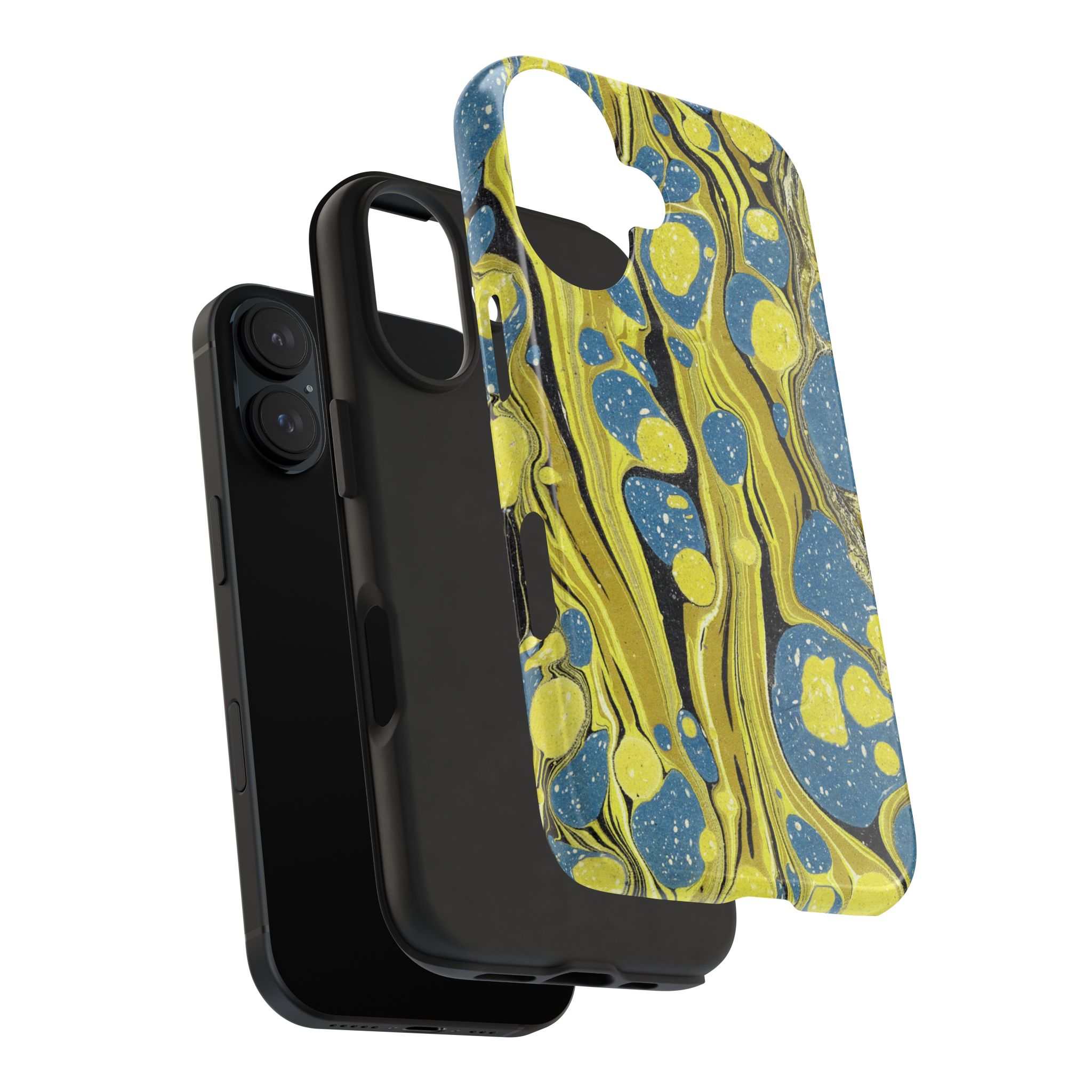 Marbled Phone Case - Citrine and Blue - Image 77