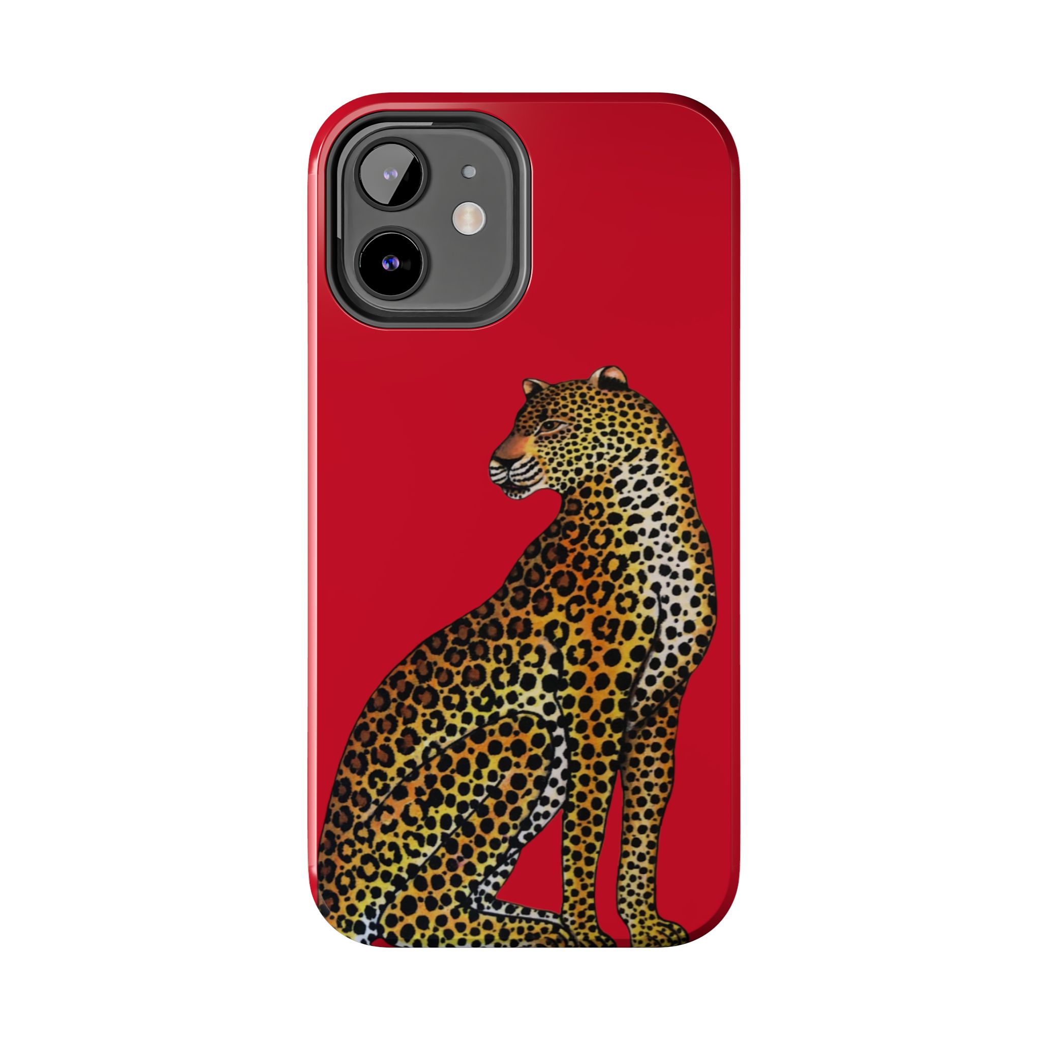 Leopard Phone Case - Red - Image 14