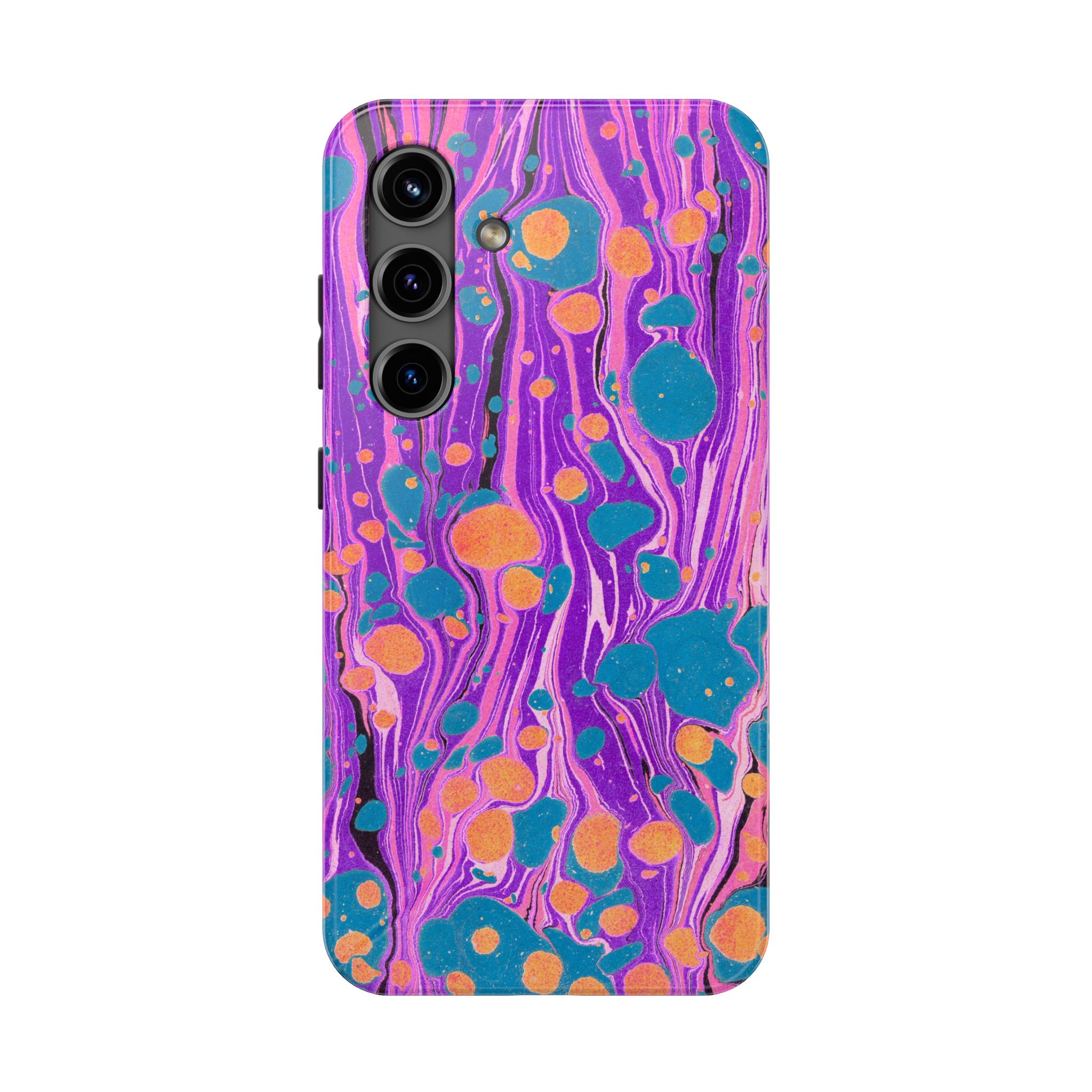 Marbled Phone Case - Purple, Orange & Blue - Image 81
