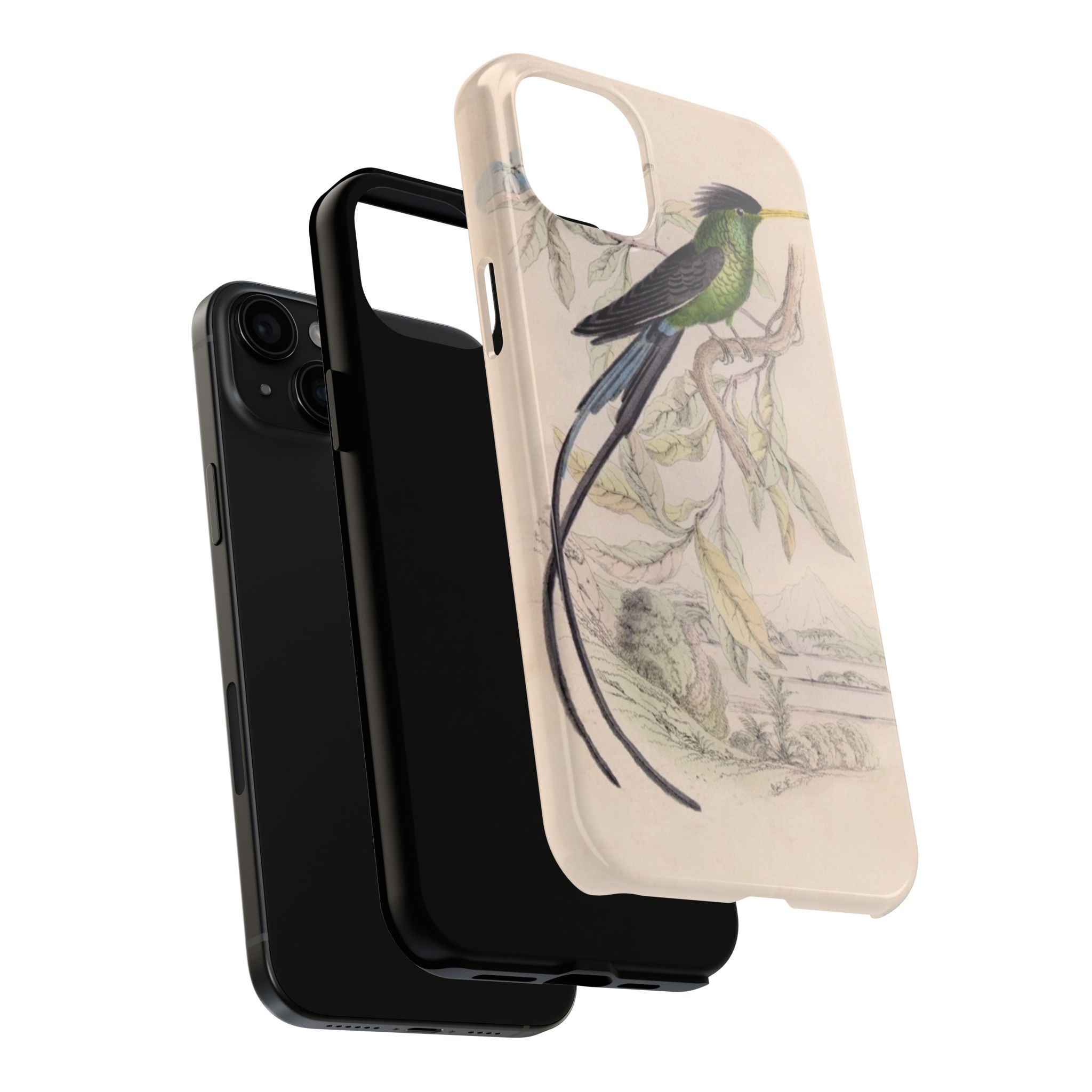 Black Capped Hummingbird Phone Case - Image 52
