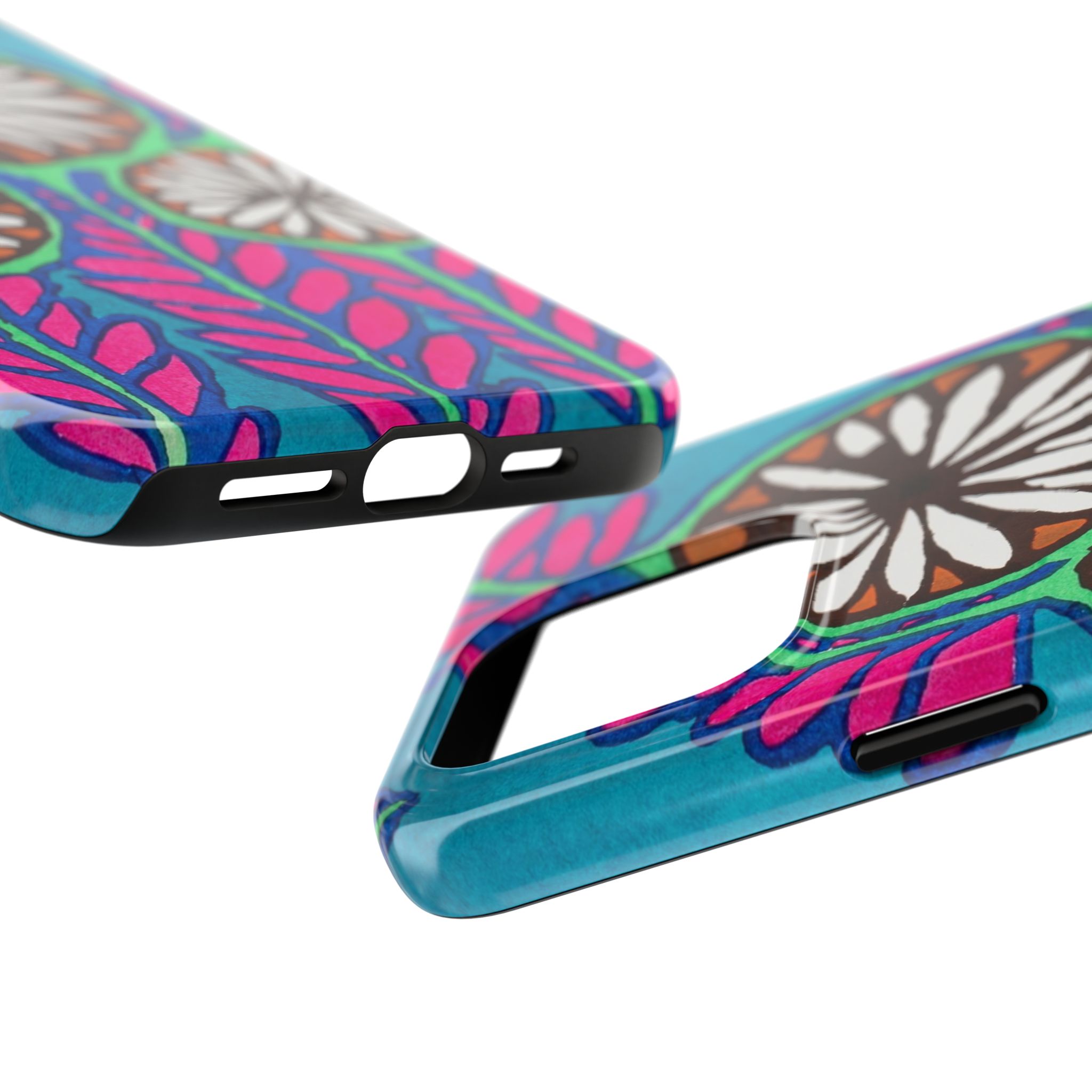 3 Abstract Flowers Phone Case - Image 67