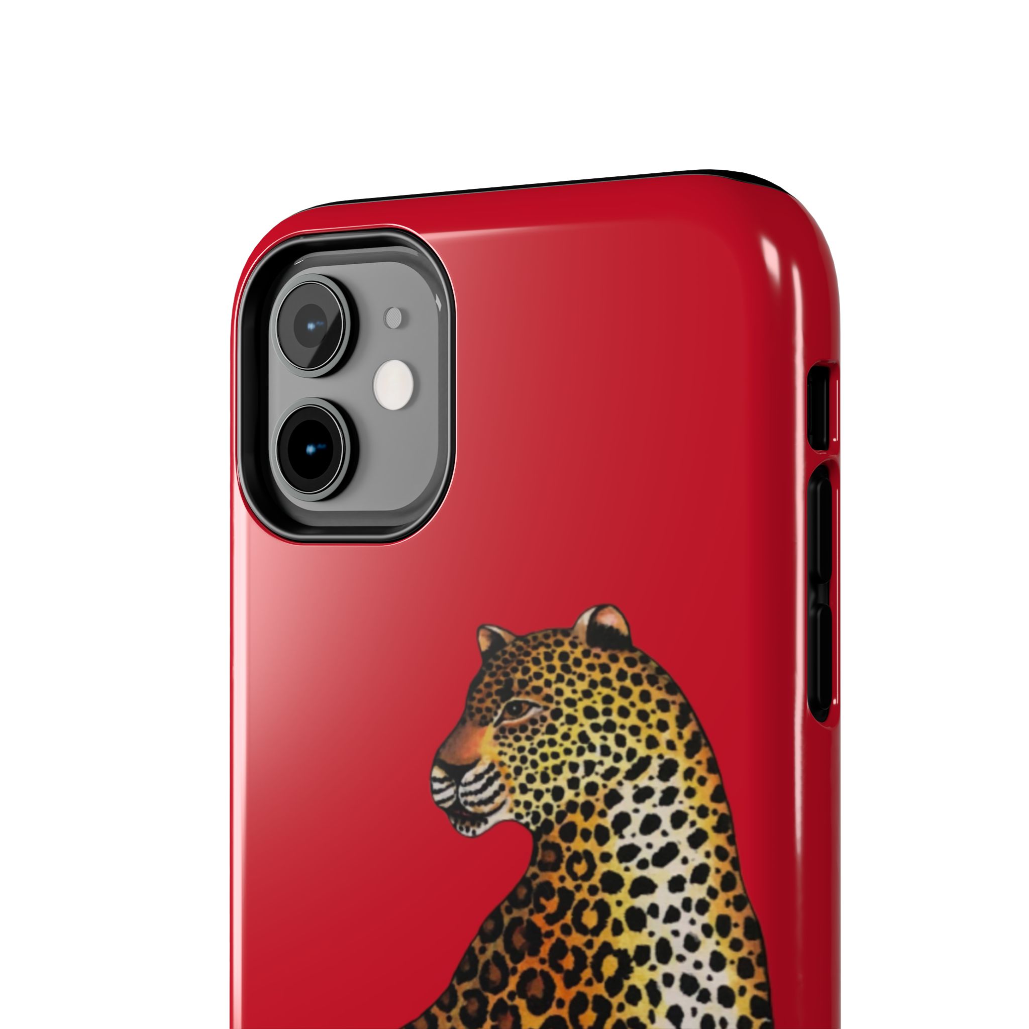Leopard Phone Case - Red - Image 4