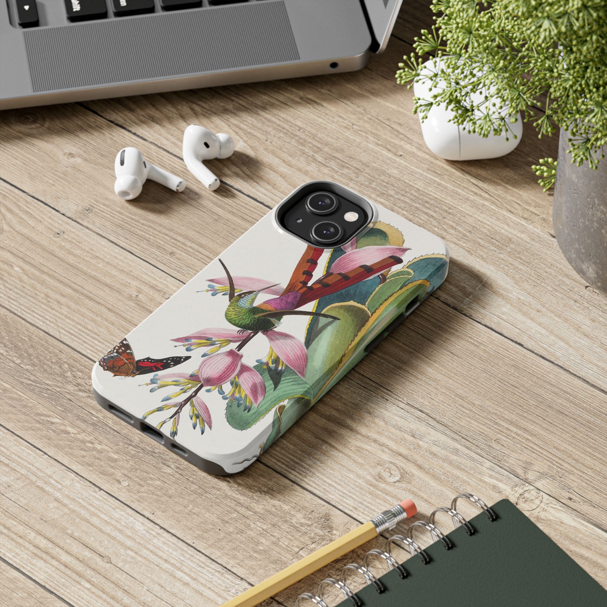 Hummingbird and Butterfly Phone Case - Image 46