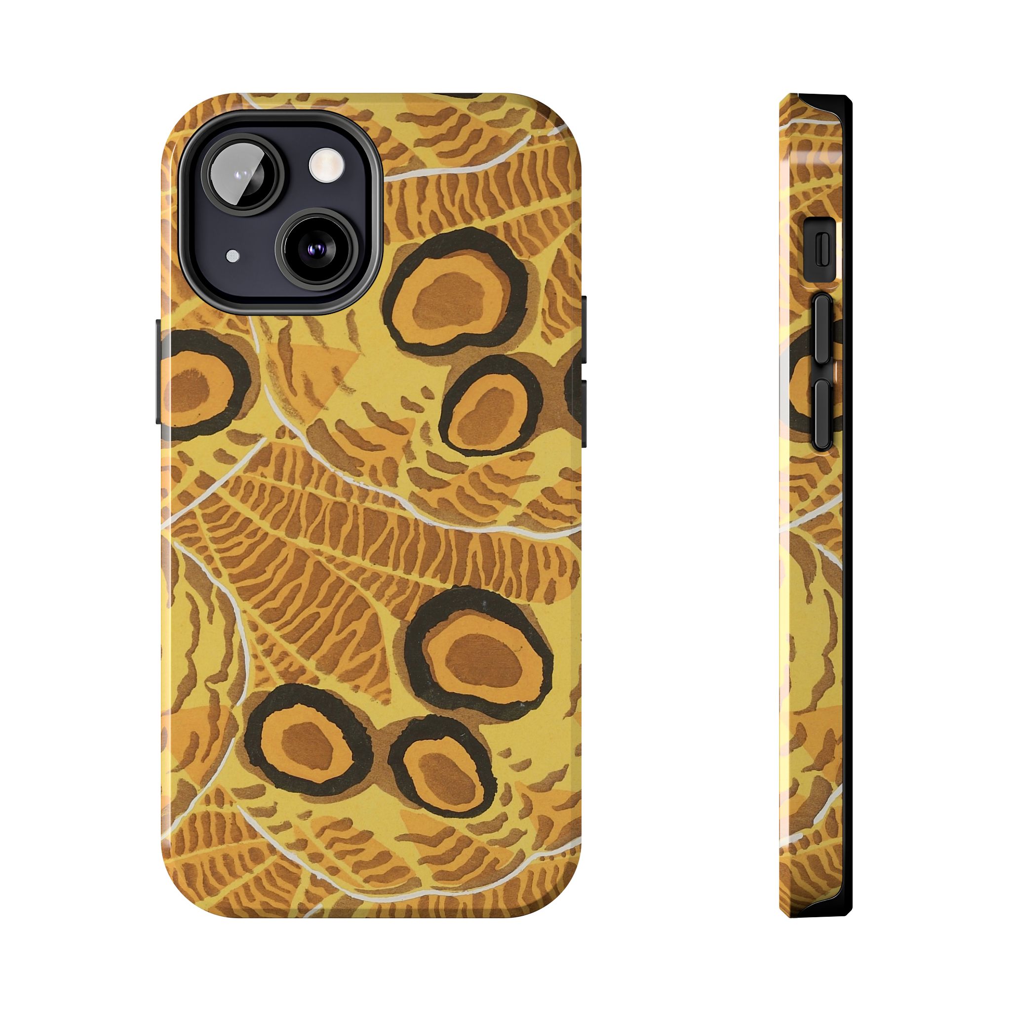 Abstract Spider Web Phone Case - Brown - Image 33