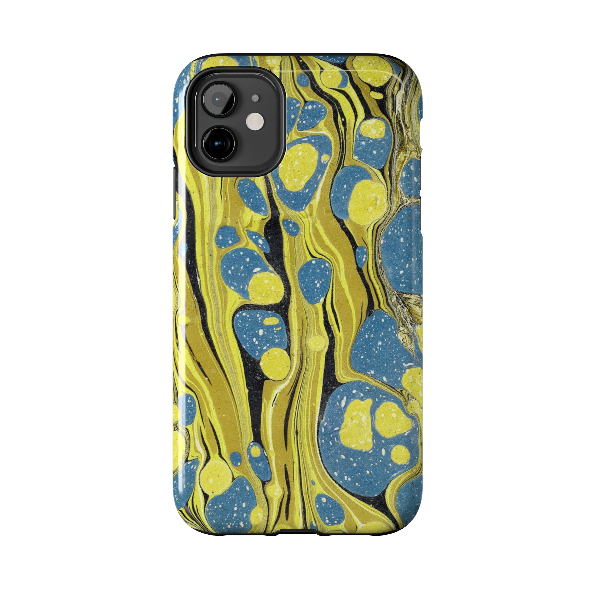 Marbled Phone Case - Citrine and Blue - Image 2