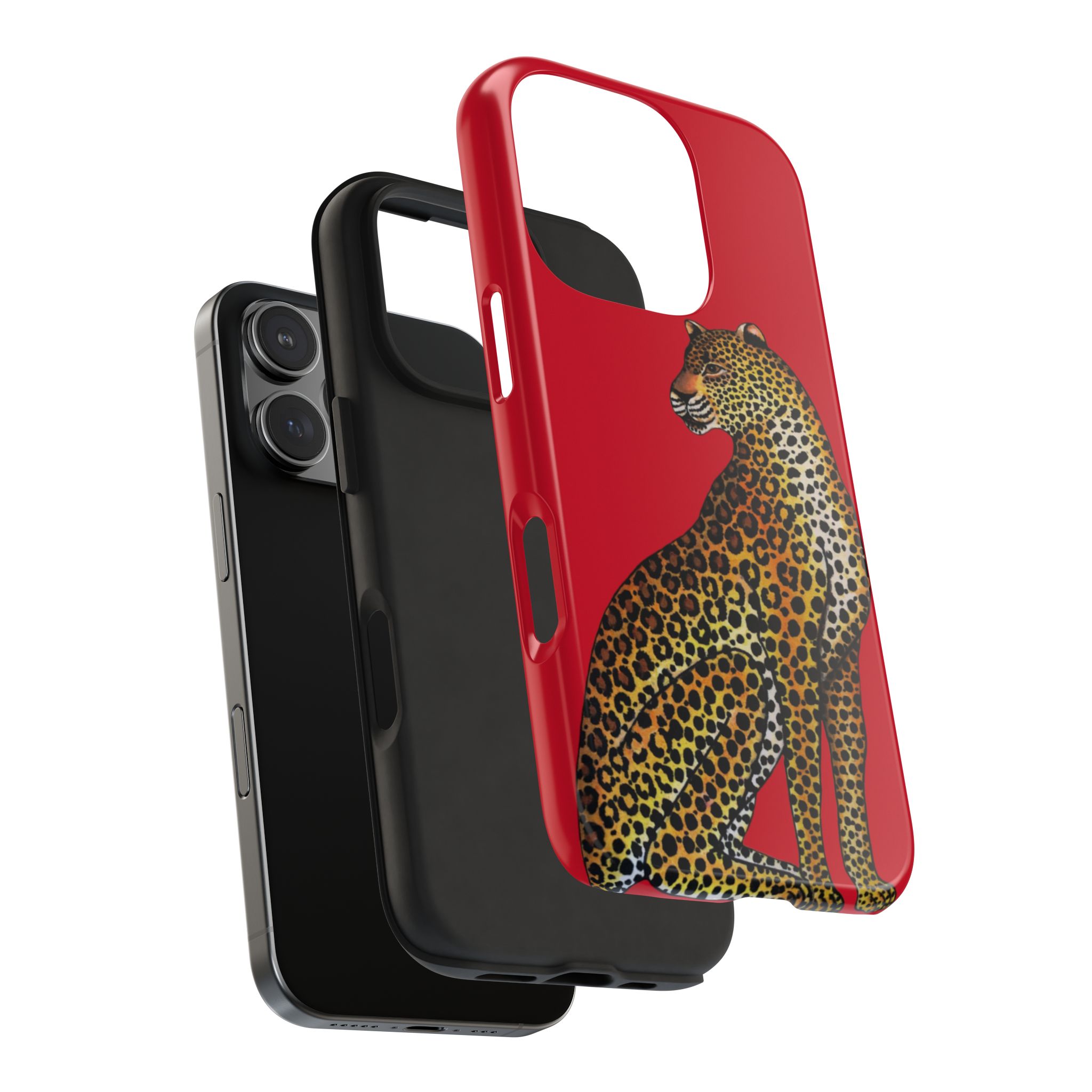Leopard Phone Case - Red - Image 71
