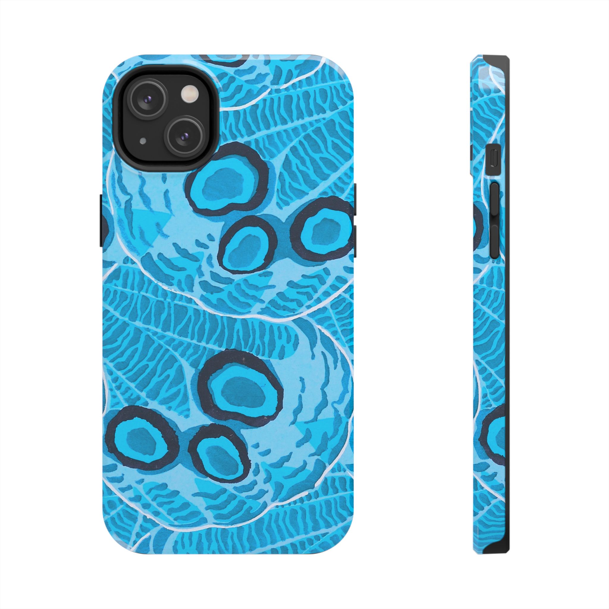 Abstract Spider Web Phone Case - Blue - Image 51
