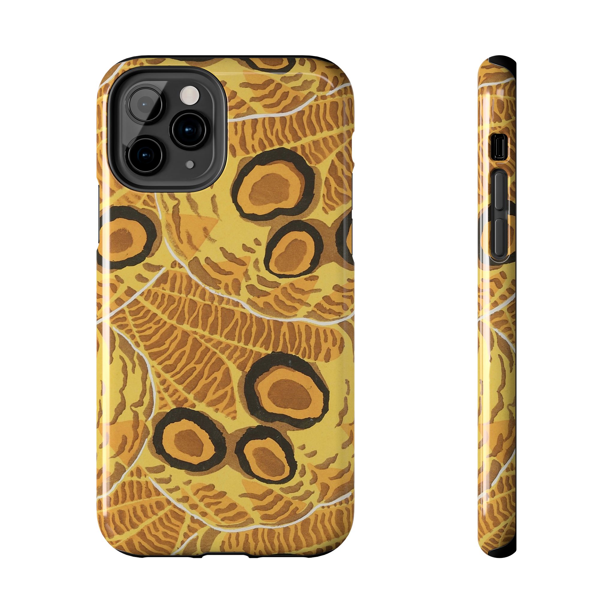 Abstract Spider Web Phone Case - Brown - Image 5