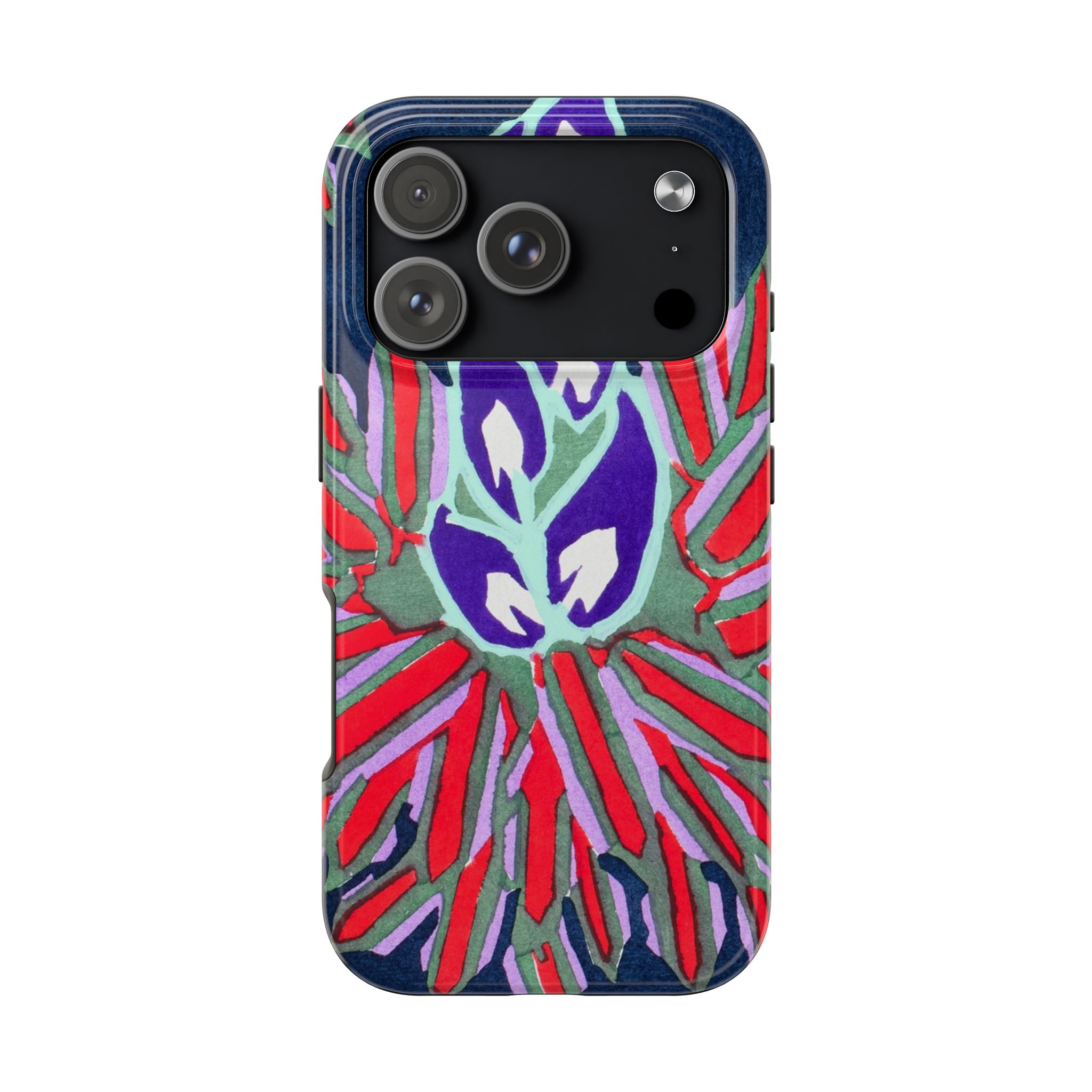 Red & Pink Abstract Phone Case - Image 98