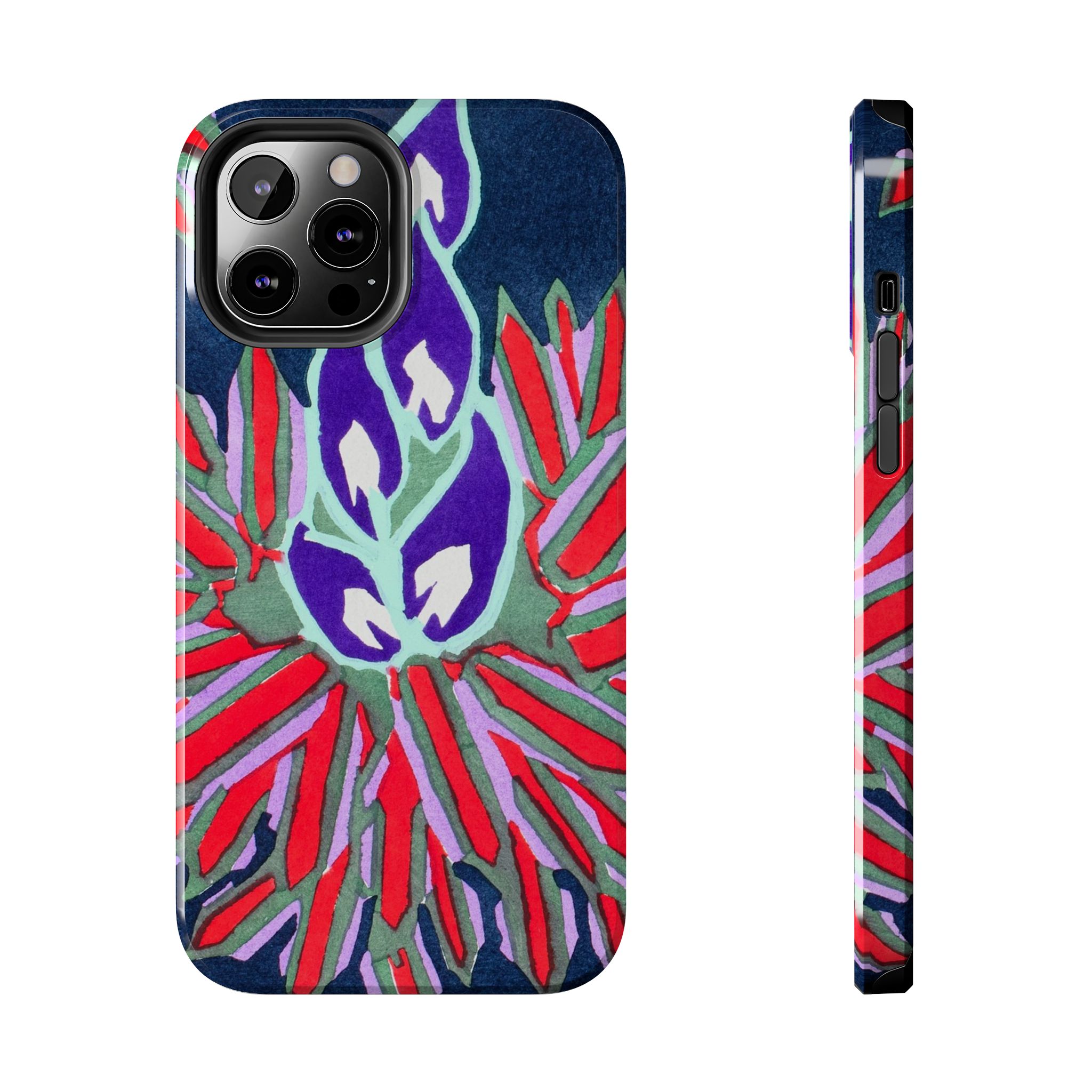 Red & Pink Abstract Phone Case - Image 25