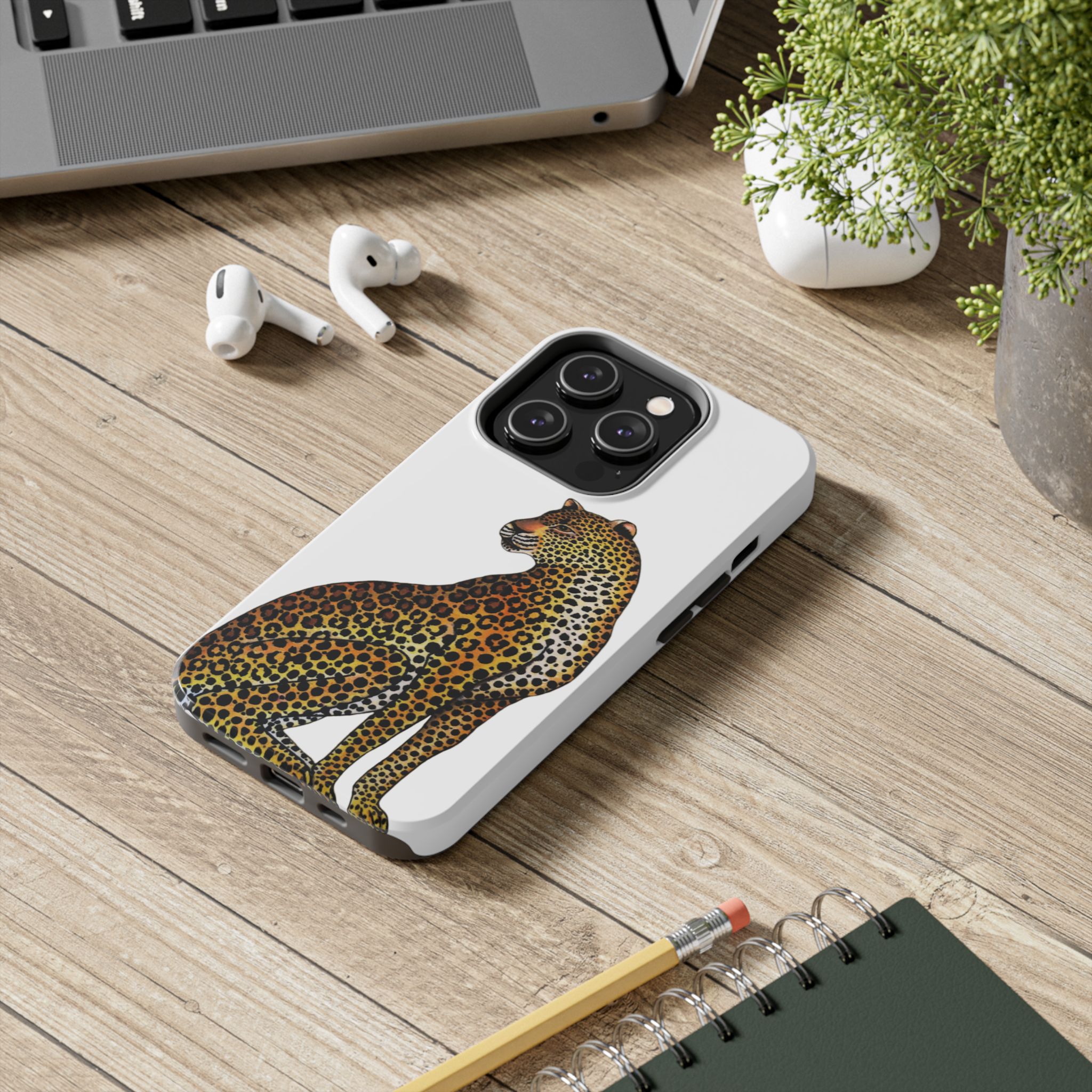 Leopard Phone Case - White - Image 48