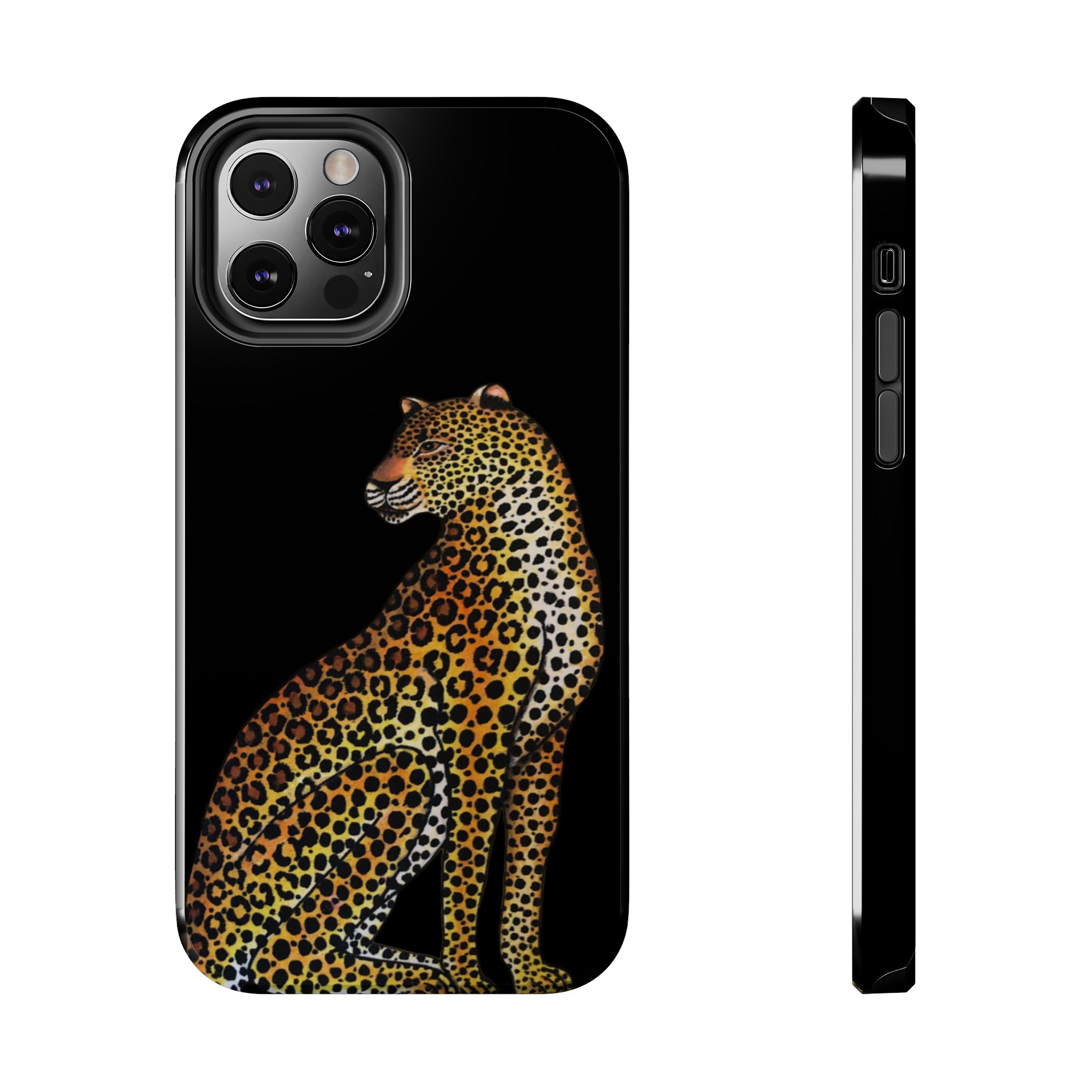 Leopard Phone Case - Black - Image 21