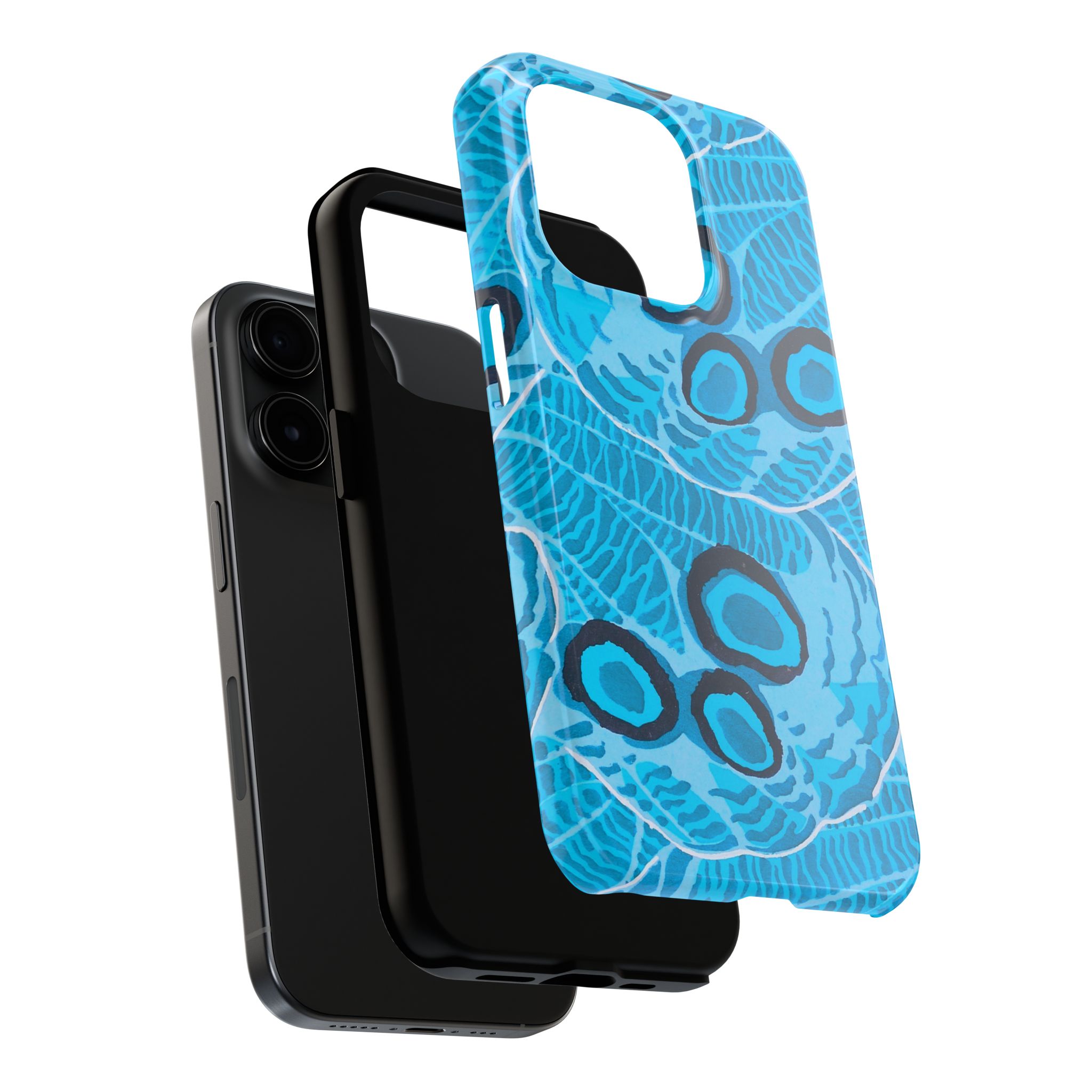 Abstract Spider Web Phone Case - Blue - Image 60