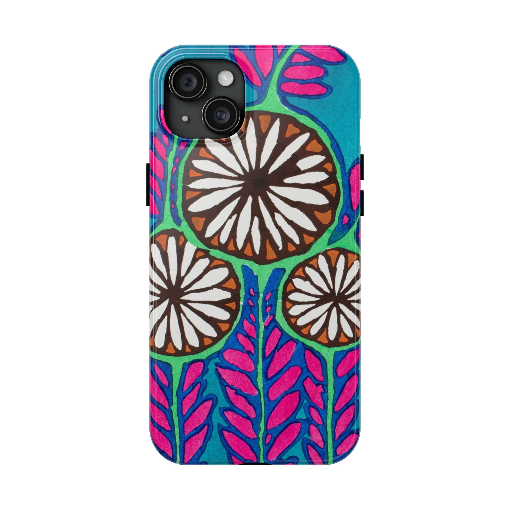 3 Abstract Flowers Phone Case - Image 61