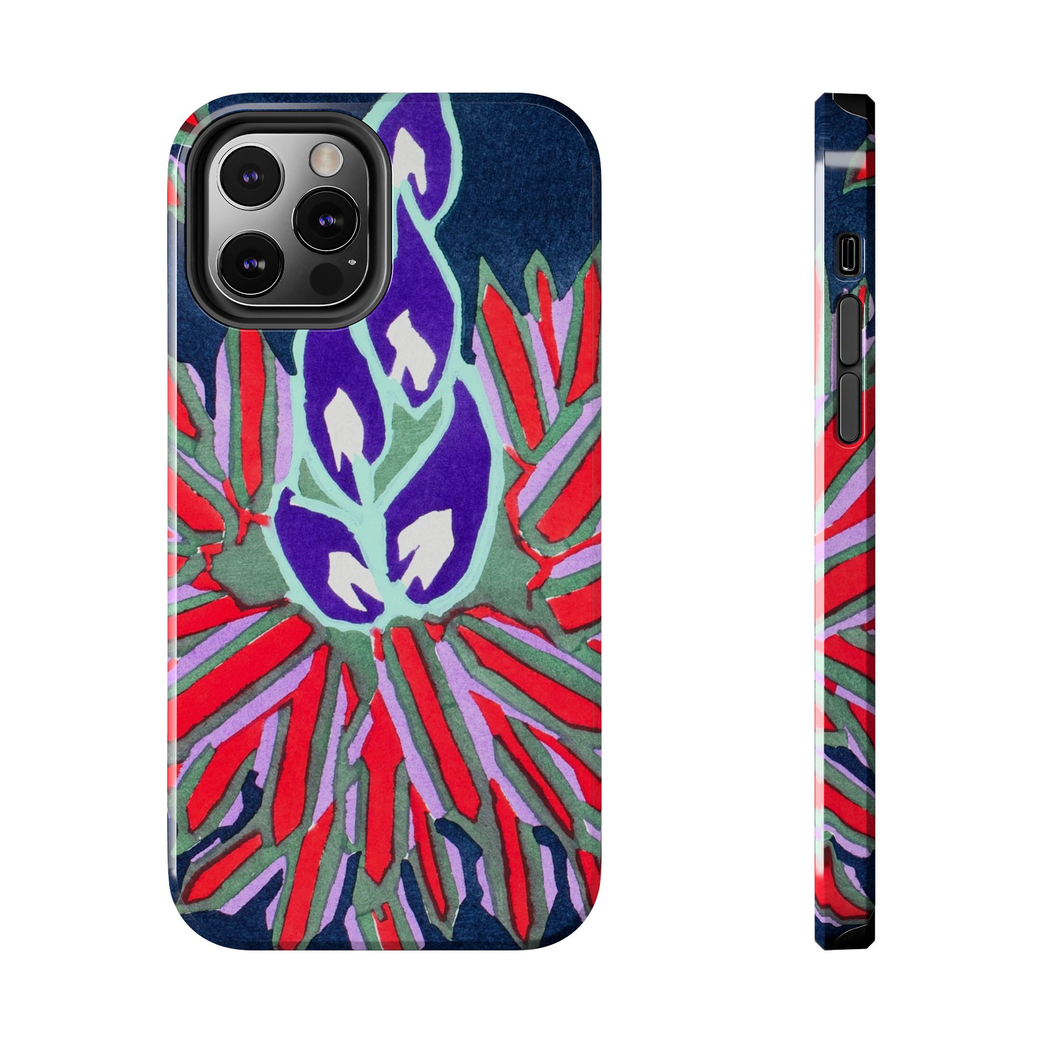 Red & Pink Abstract Phone Case - Image 21