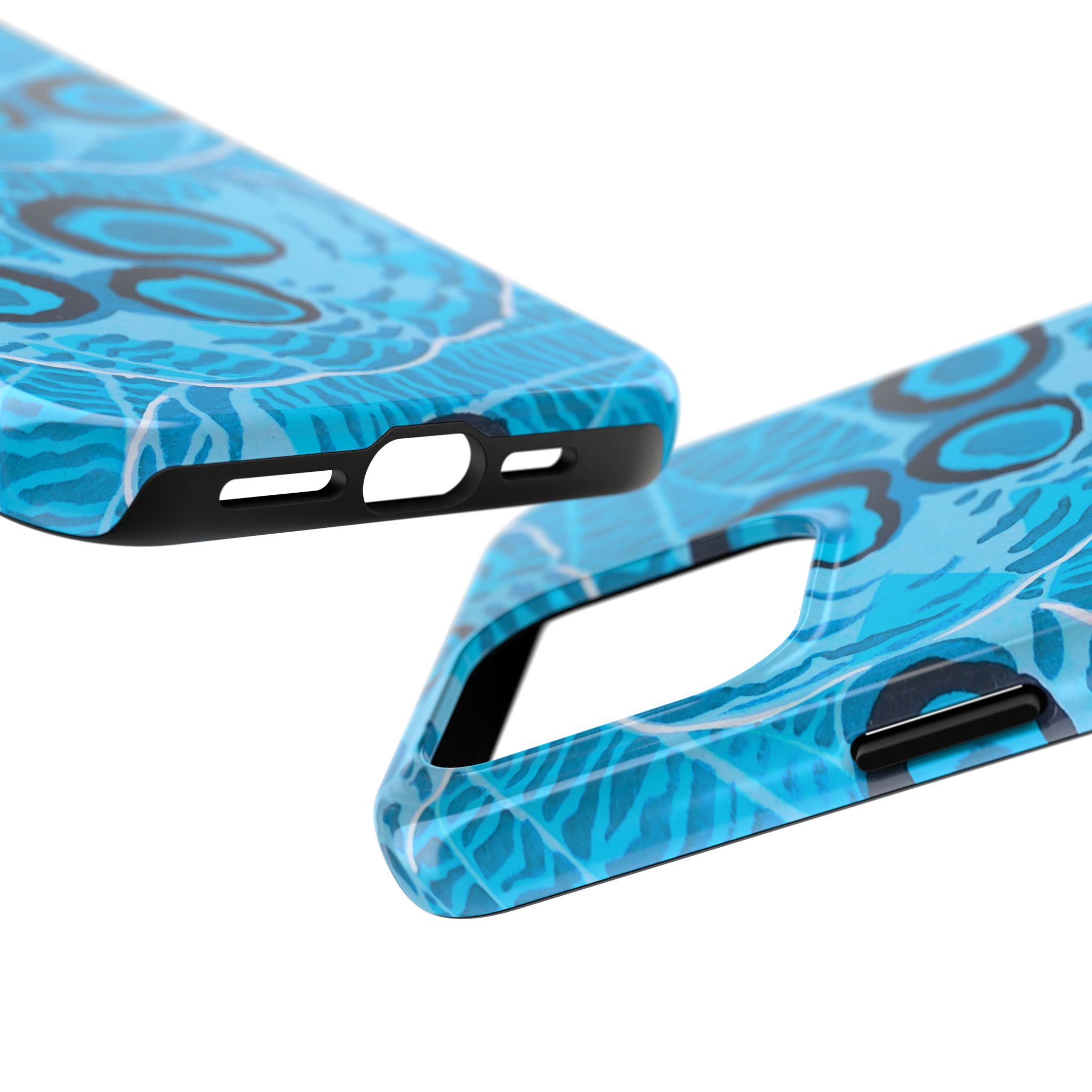 Abstract Spider Web Phone Case - Blue - Image 67