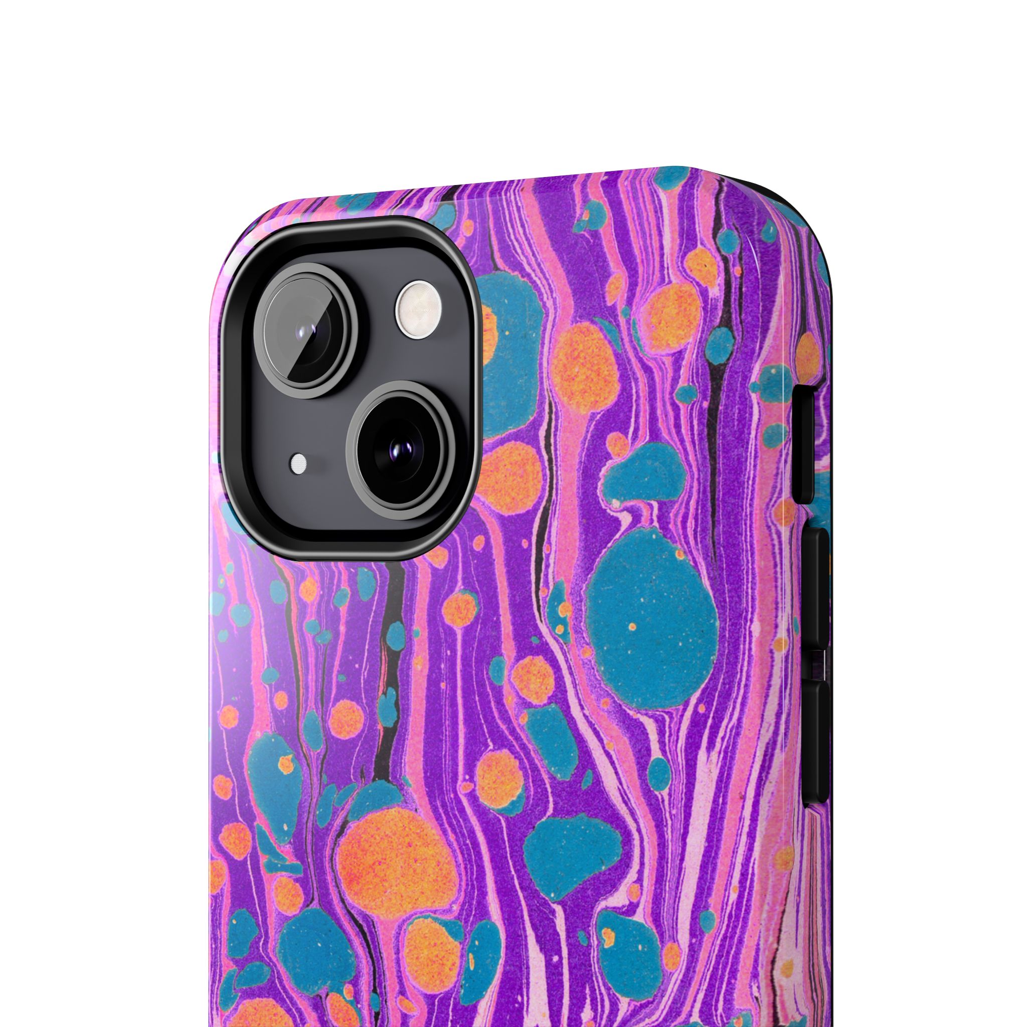 Marbled Phone Case - Purple, Orange & Blue - Image 36