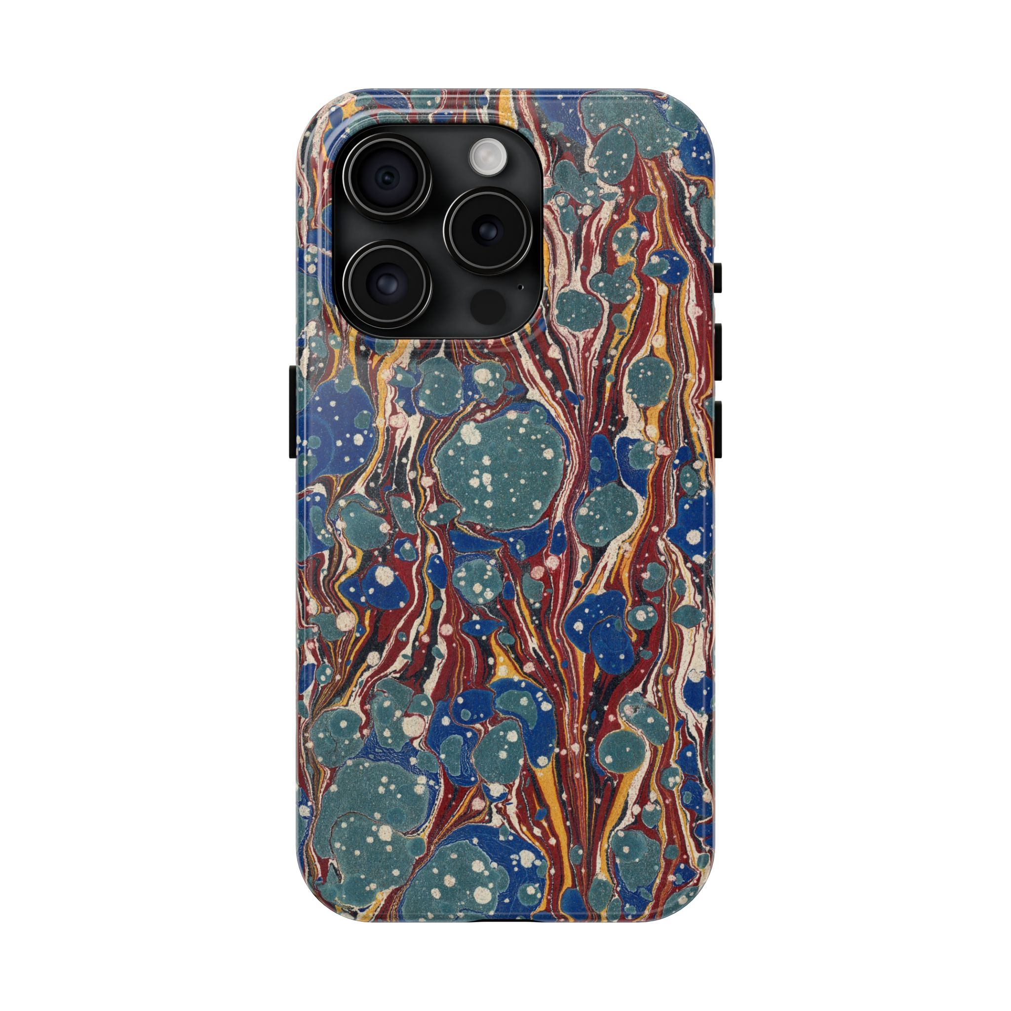 Marbled Phone Case - Dusty Blue & Rust - Image 57