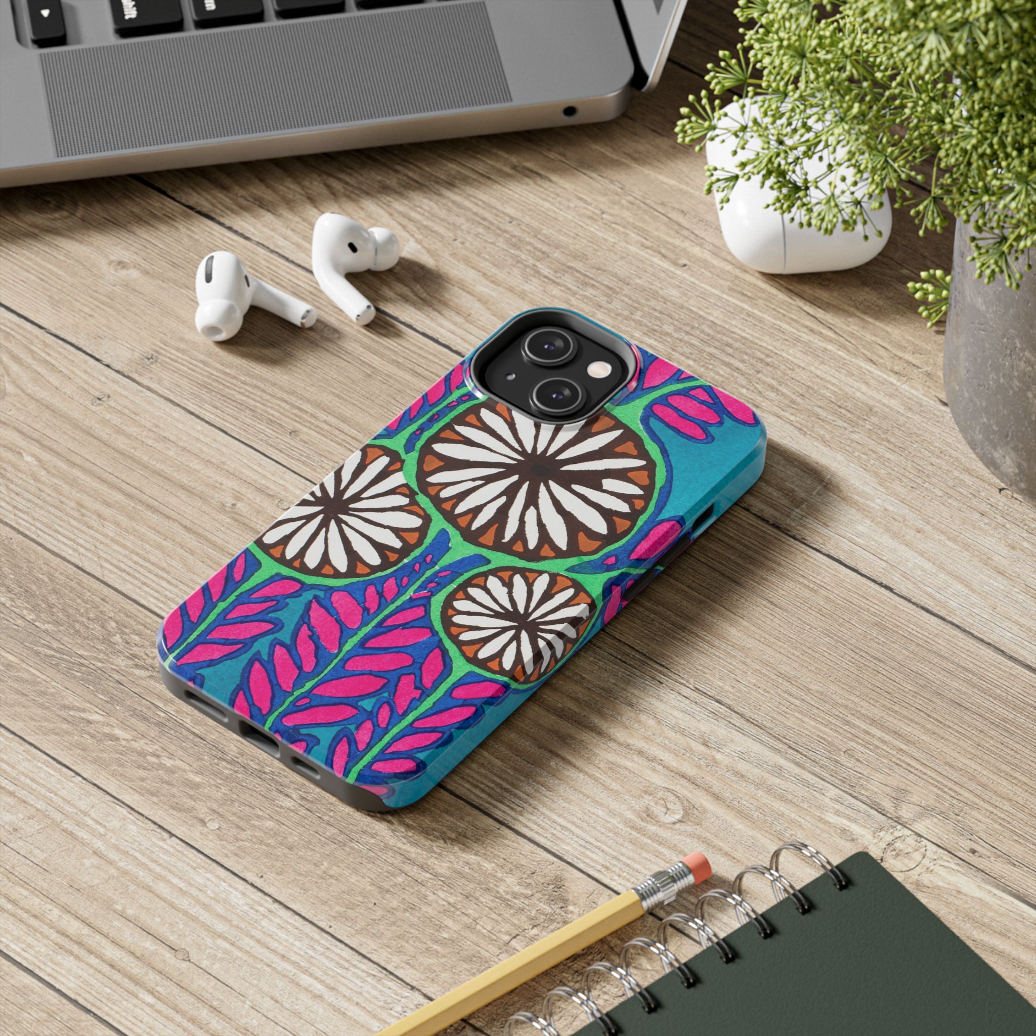 3 Abstract Flowers Phone Case - Image 46