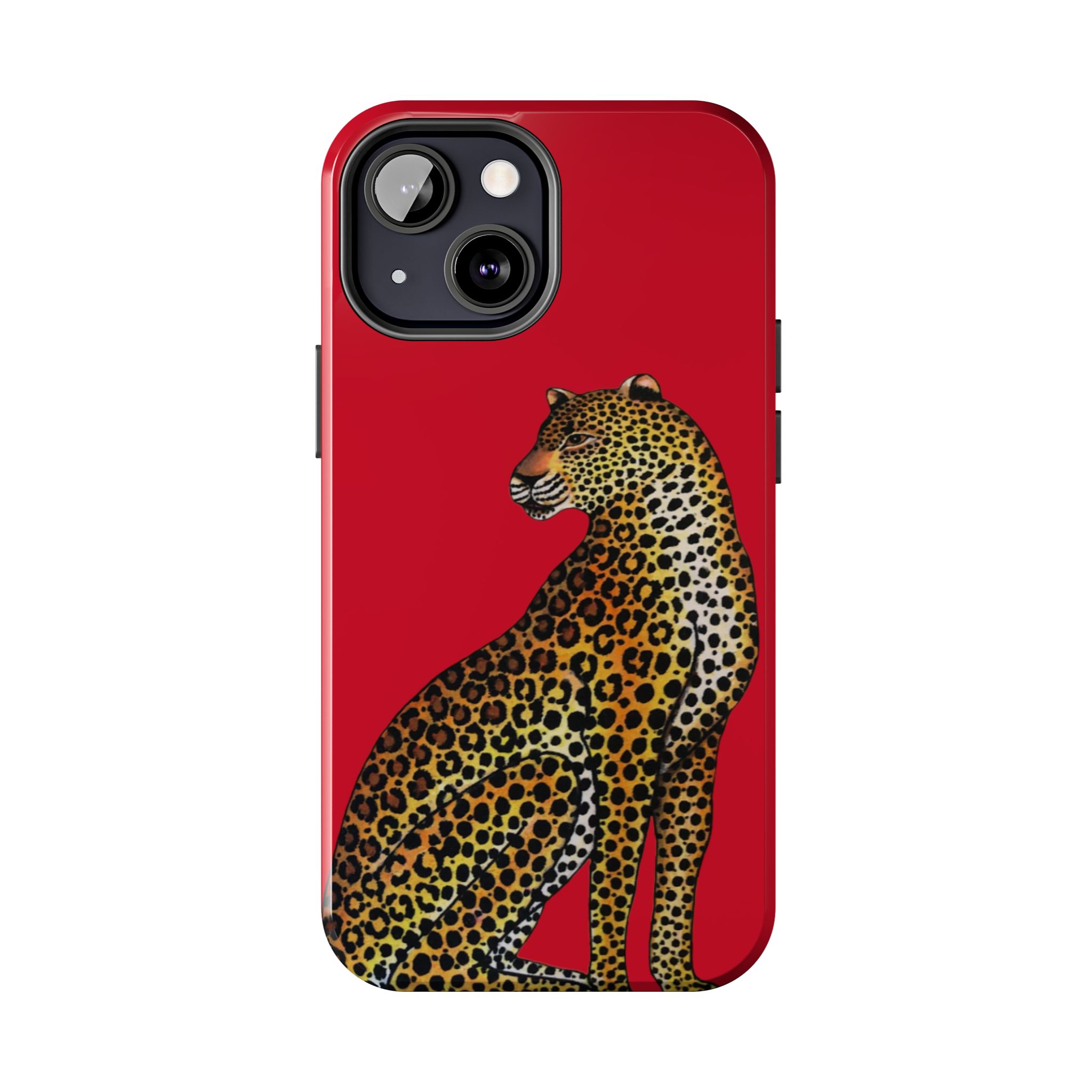 Leopard Phone Case - Red - Image 34