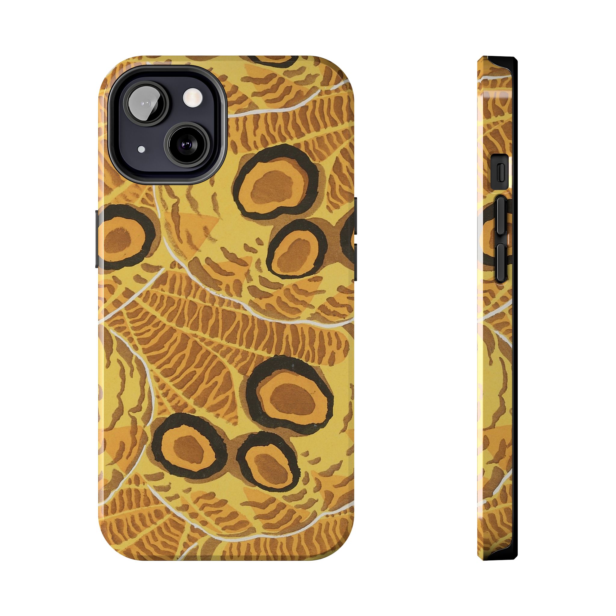 Abstract Spider Web Phone Case - Brown - Image 29