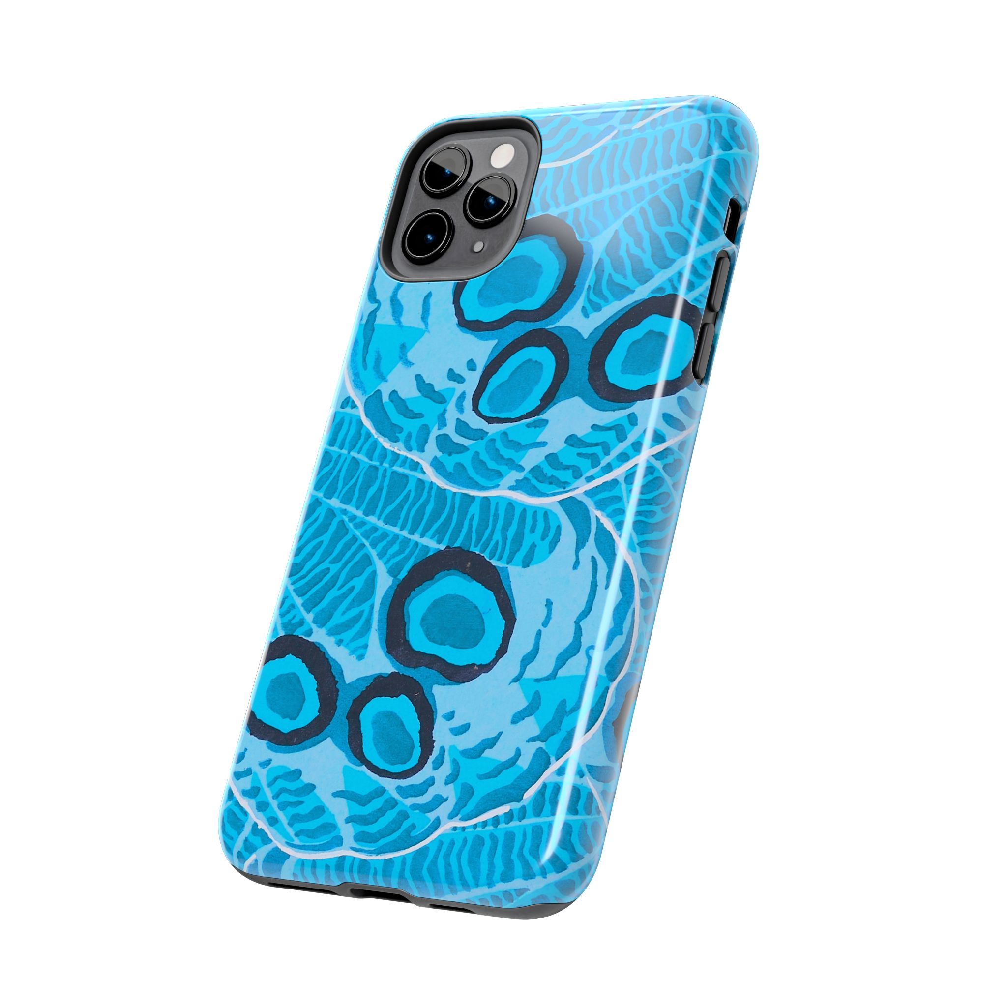 Abstract Spider Web Phone Case - Blue - Image 11