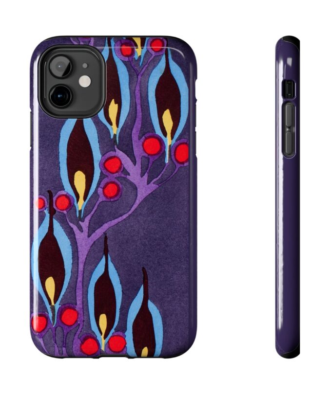 Blue Leaf Abstract  Phone Case
