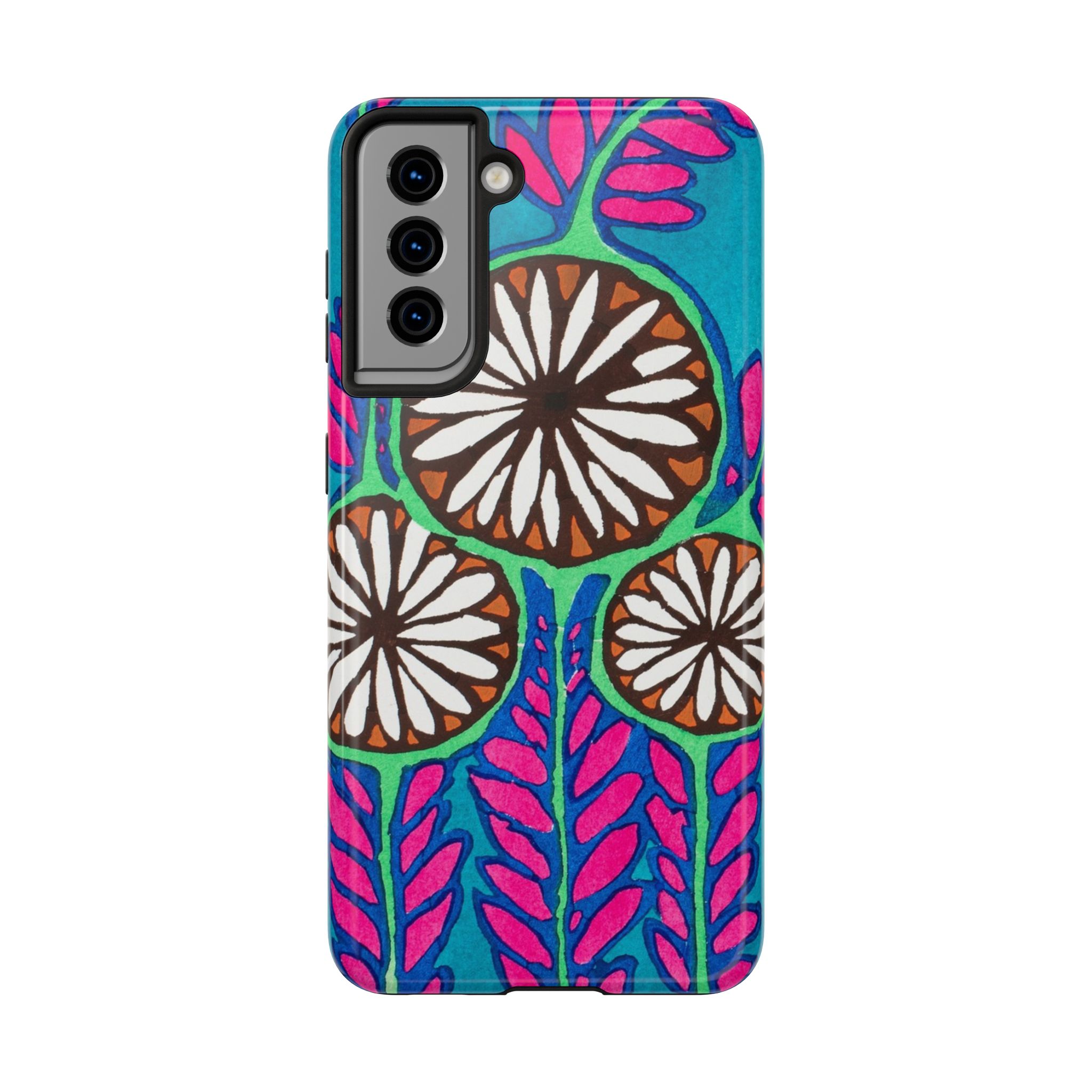 3 Abstract Flowers Phone Case - Image 93