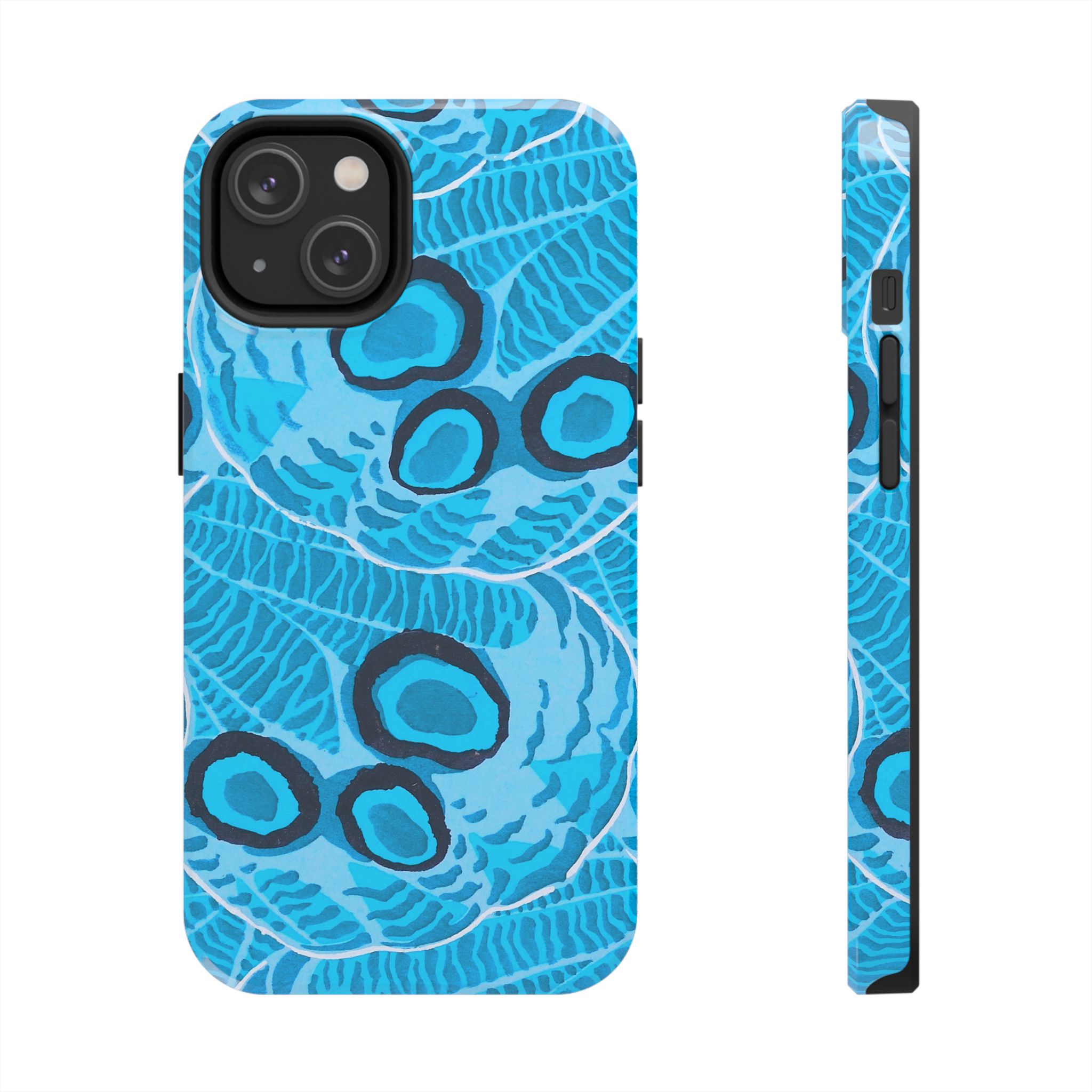 Abstract Spider Web Phone Case - Blue - Image 45