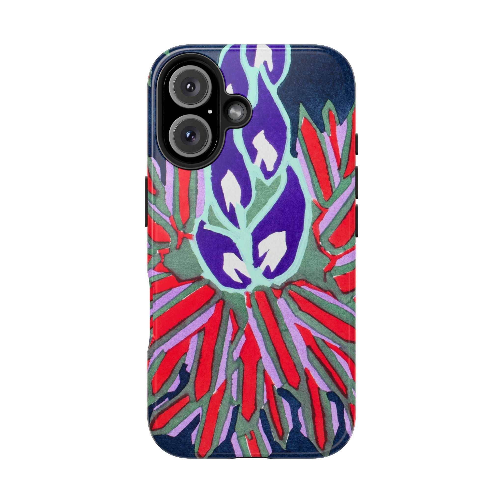 Red & Pink Abstract Phone Case - Image 75