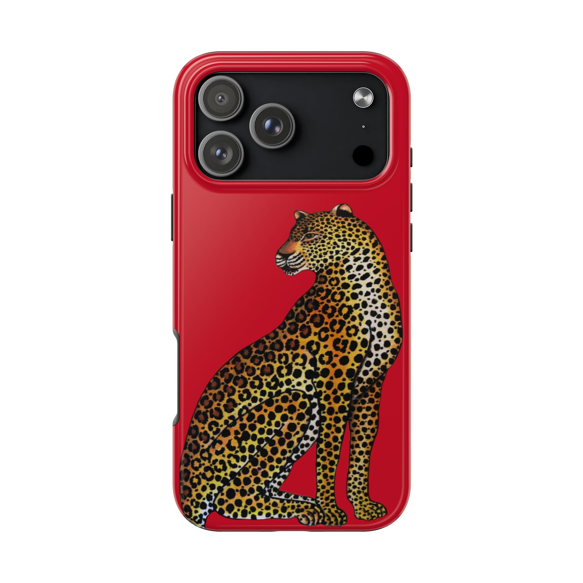 Leopard Phone Case - Red - Image 99