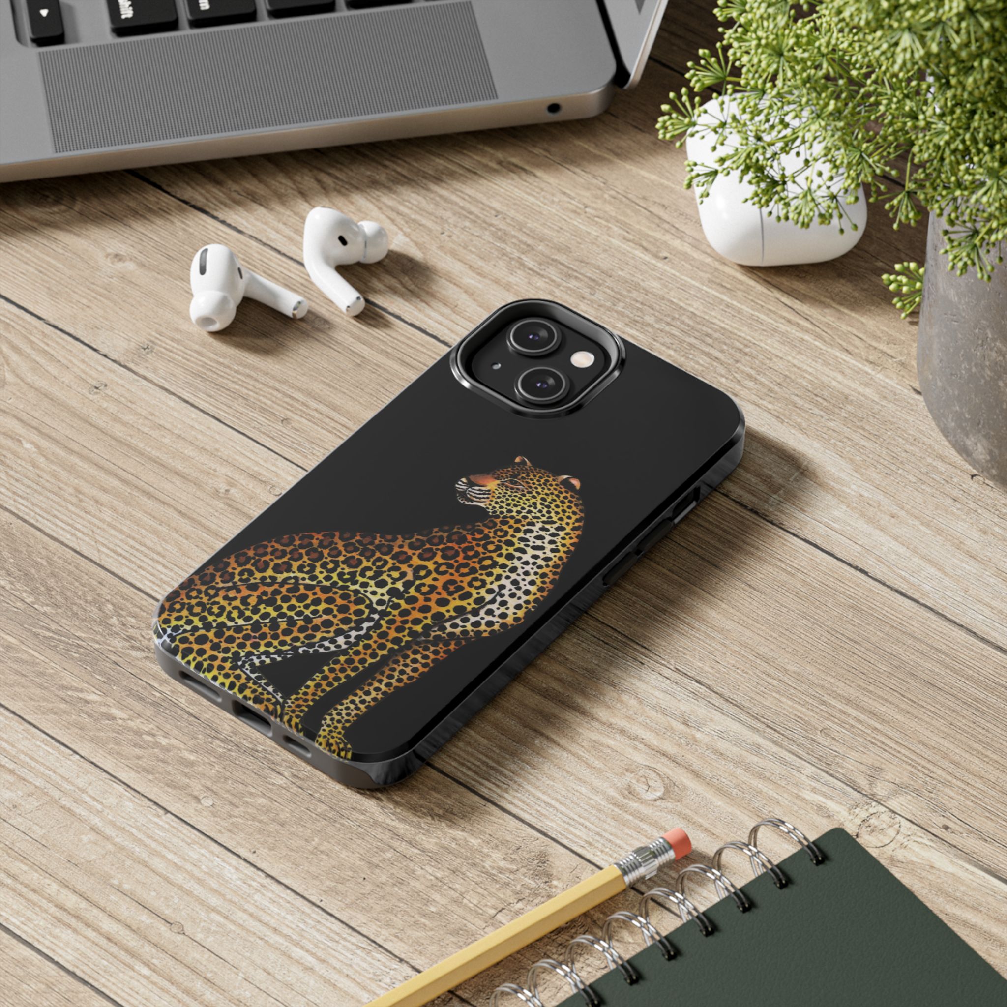 Leopard Phone Case - Black - Image 46