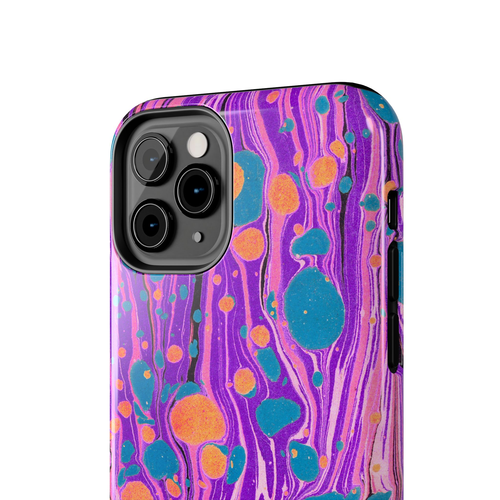 Marbled Phone Case - Purple, Orange & Blue - Image 8