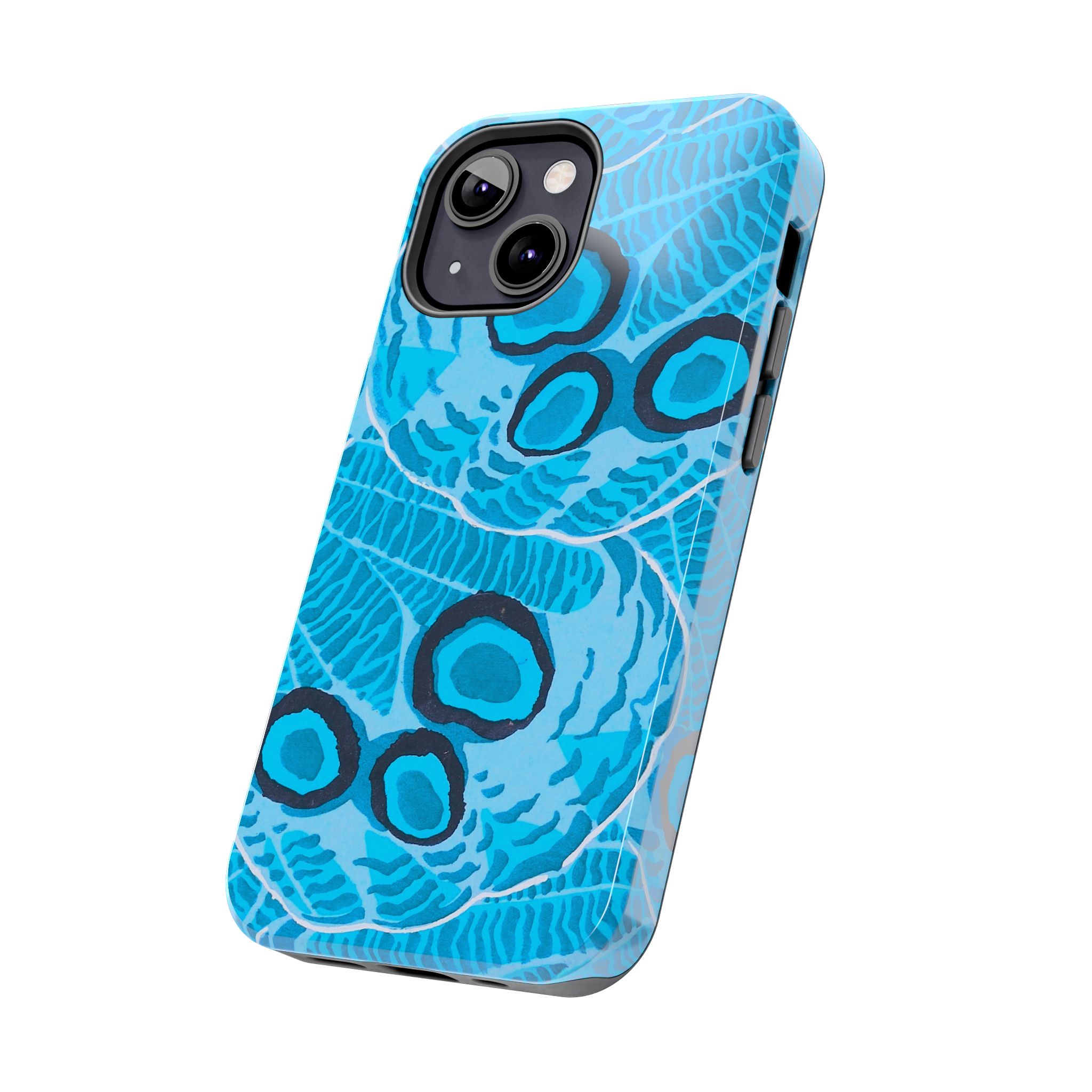Abstract Spider Web Phone Case - Blue - Image 35