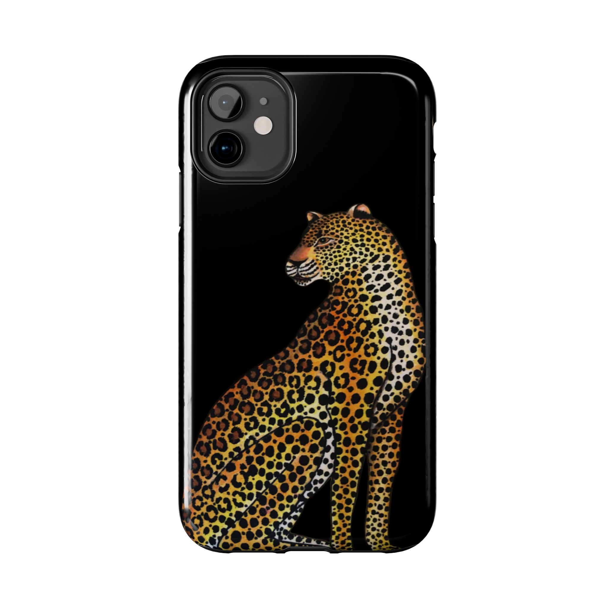 Leopard Phone Case - Black - Image 2