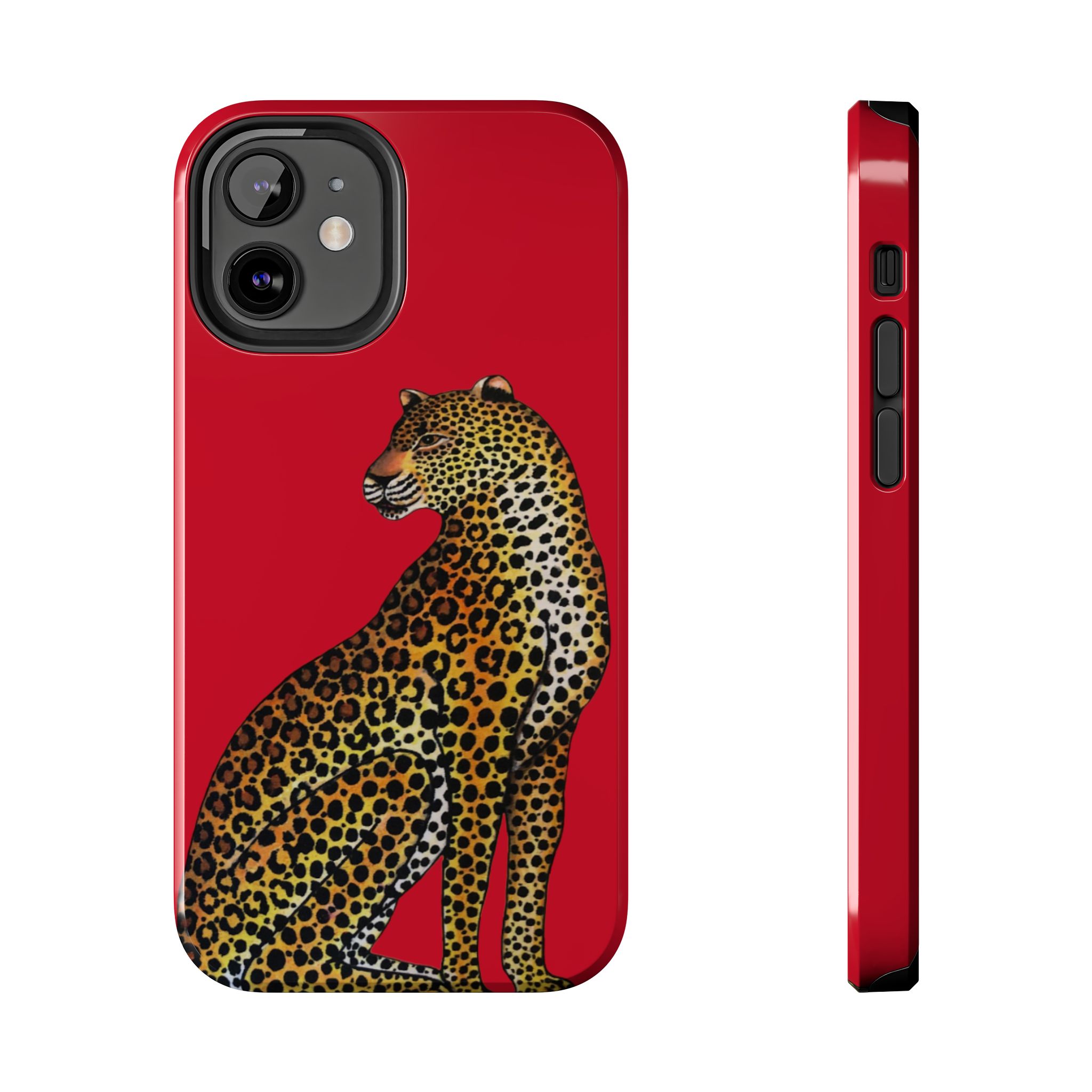Leopard Phone Case - Red - Image 17