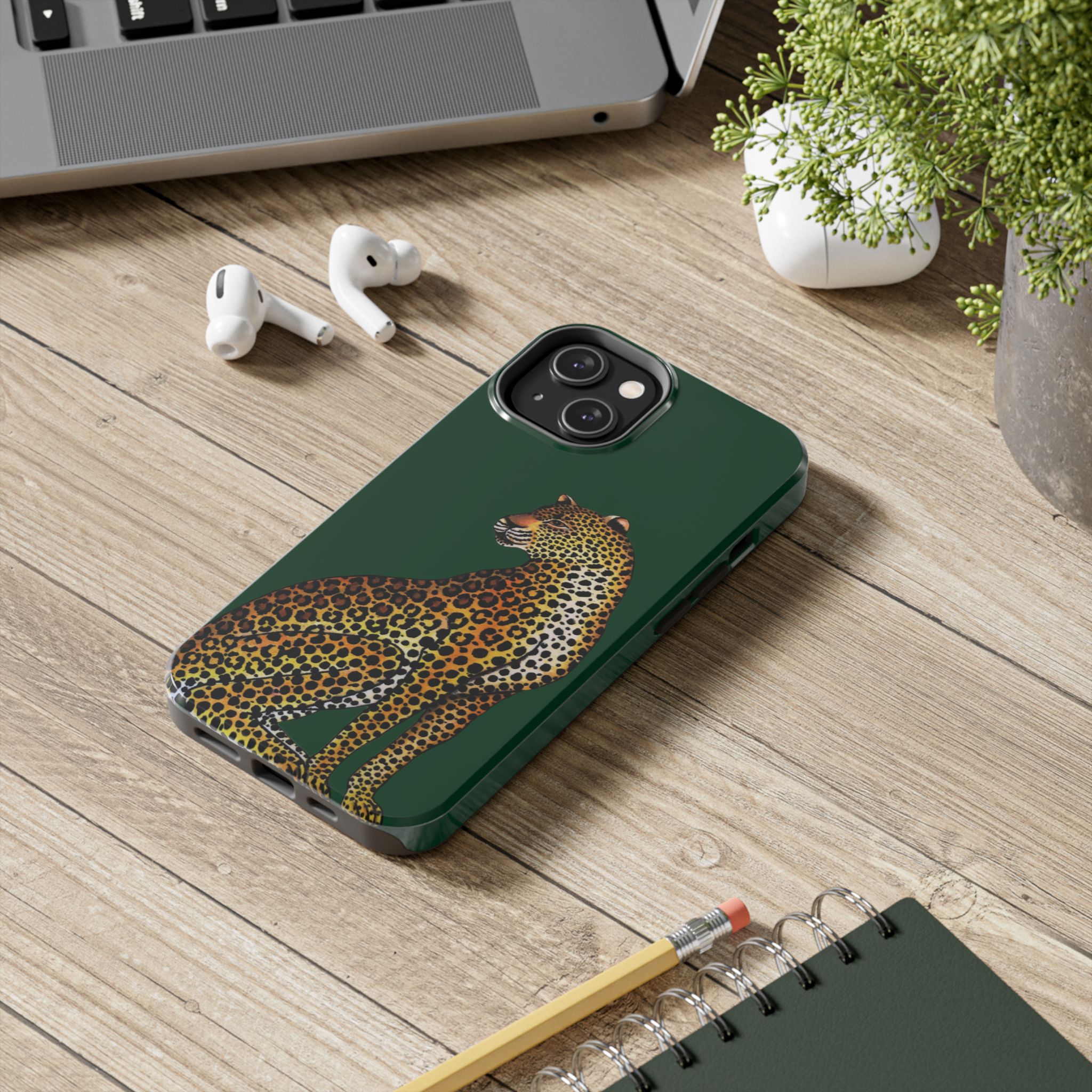 Leopard Phone Case - Racing Green - Image 46