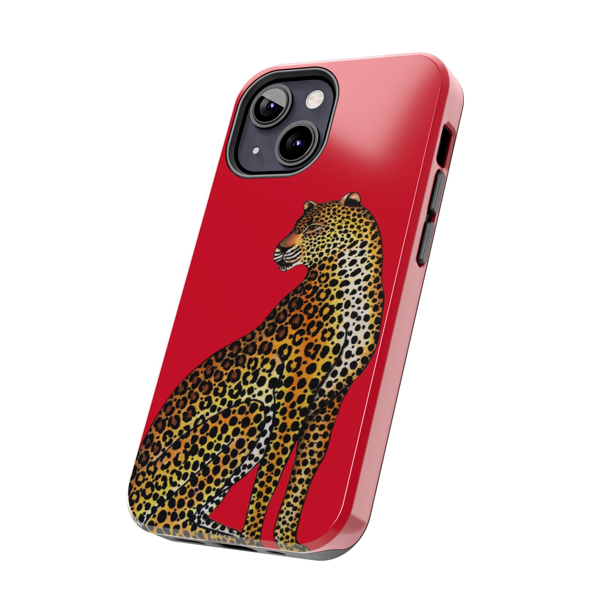 Leopard Phone Case - Red - Image 35