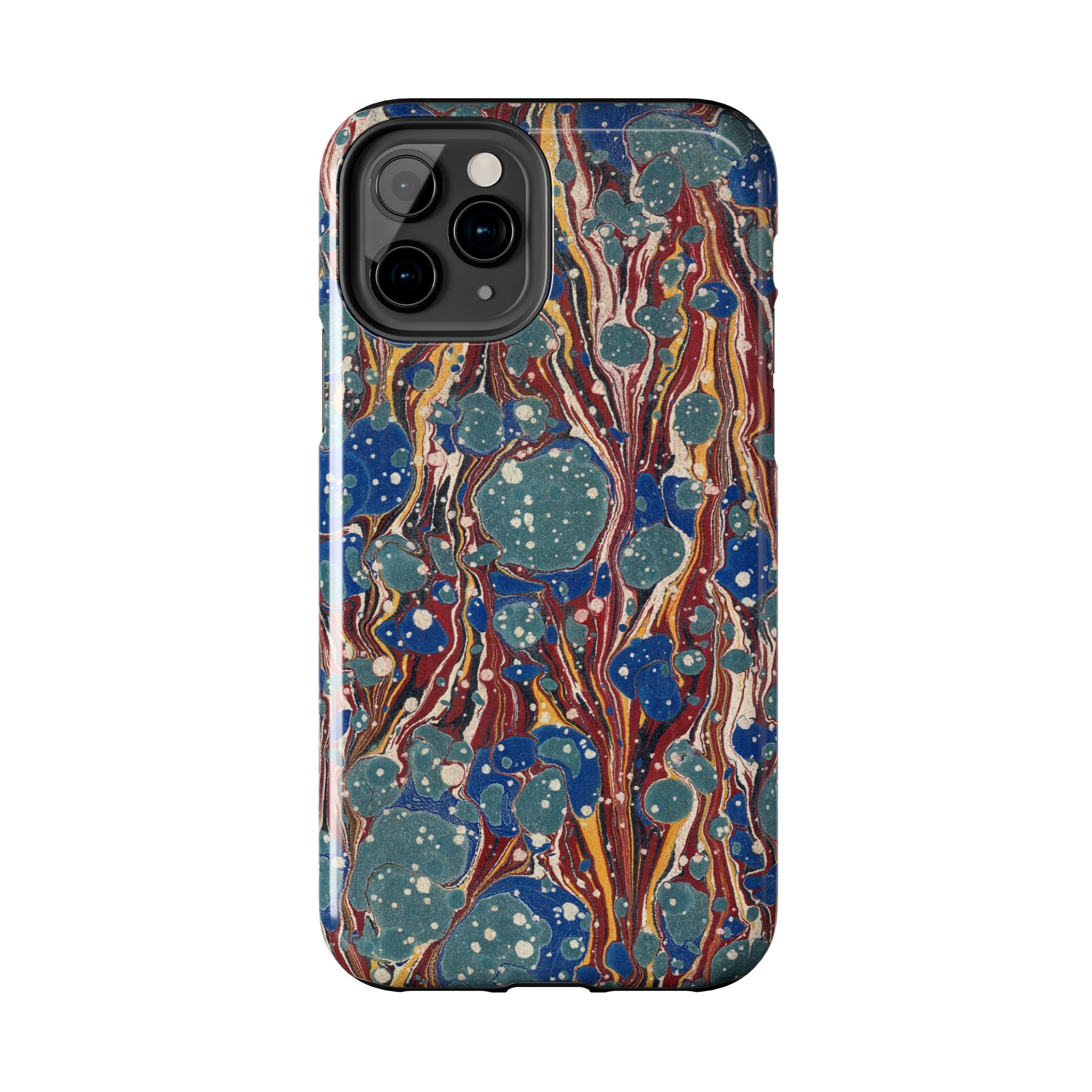 Marbled Phone Case - Dusty Blue & Rust - Image 6