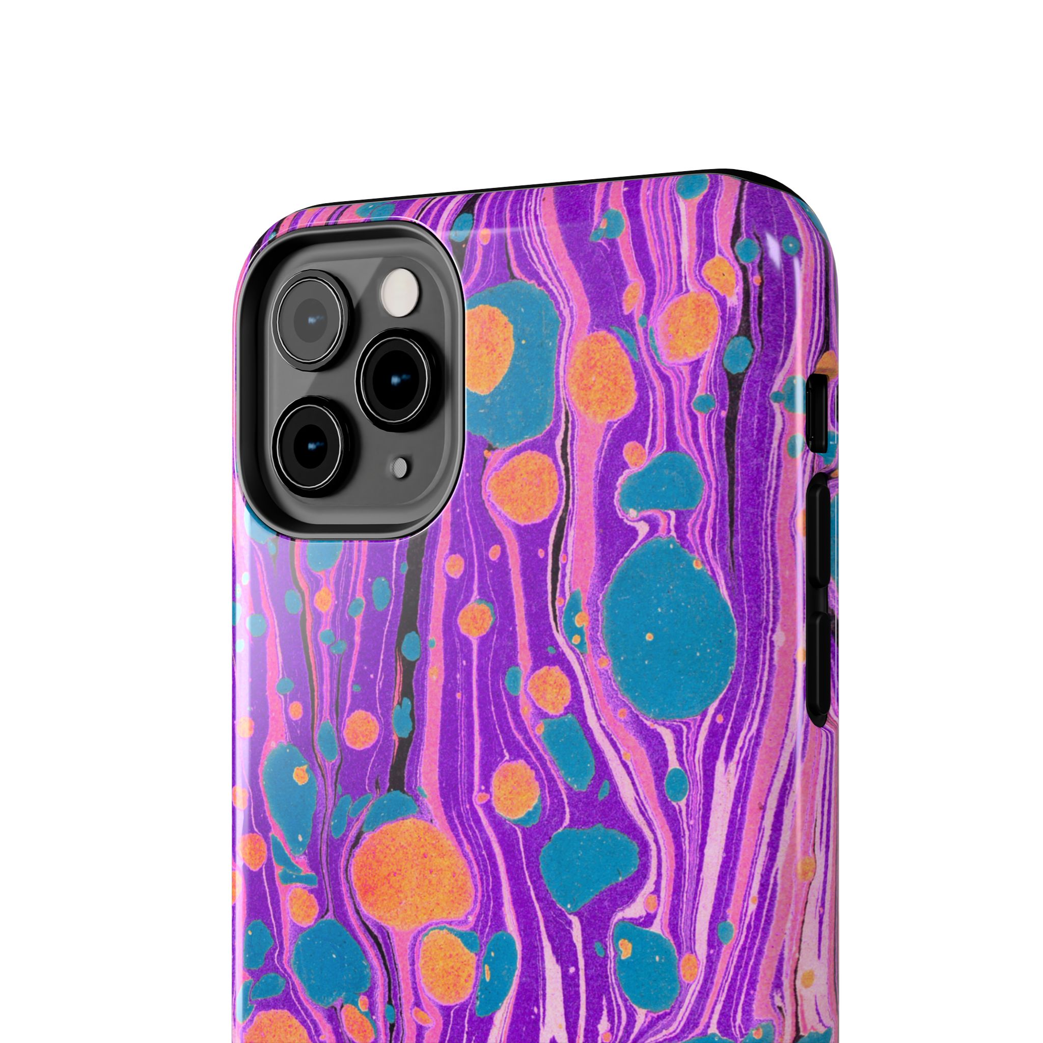 Marbled Phone Case - Purple, Orange & Blue - Image 12