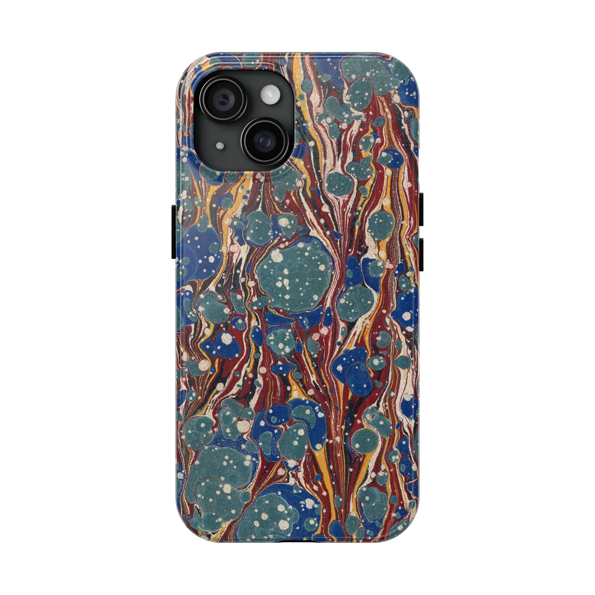 Marbled Phone Case - Dusty Blue & Rust - Image 53