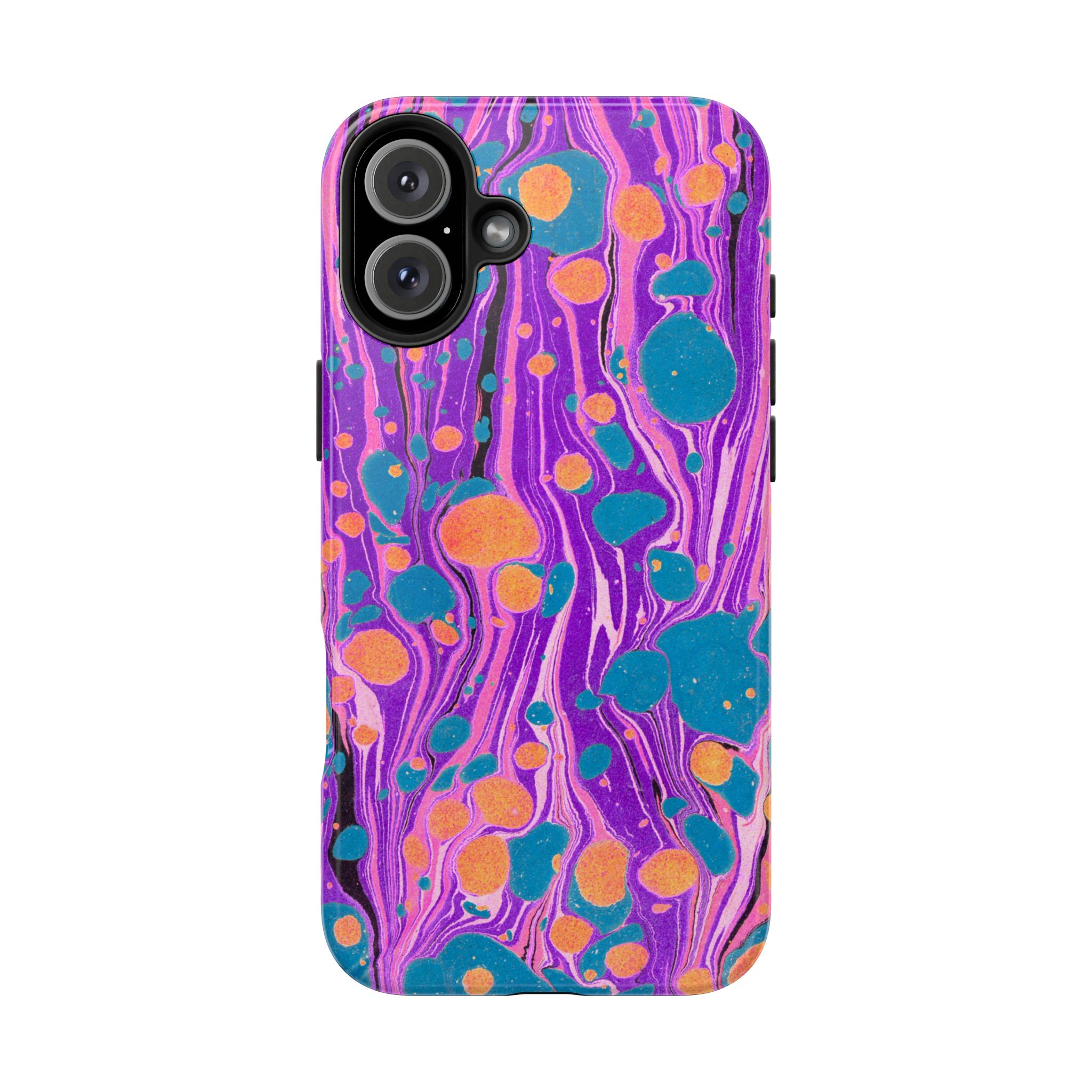 Marbled Phone Case - Purple, Orange & Blue - Image 78